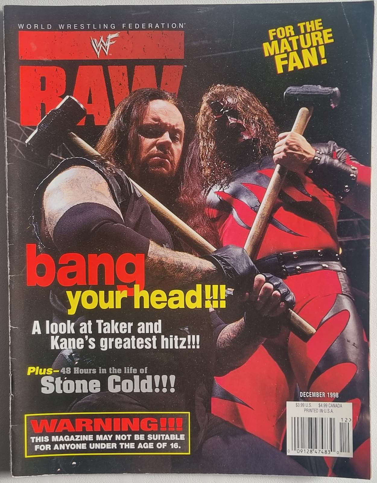 WWF Raw Magazine - December 1998