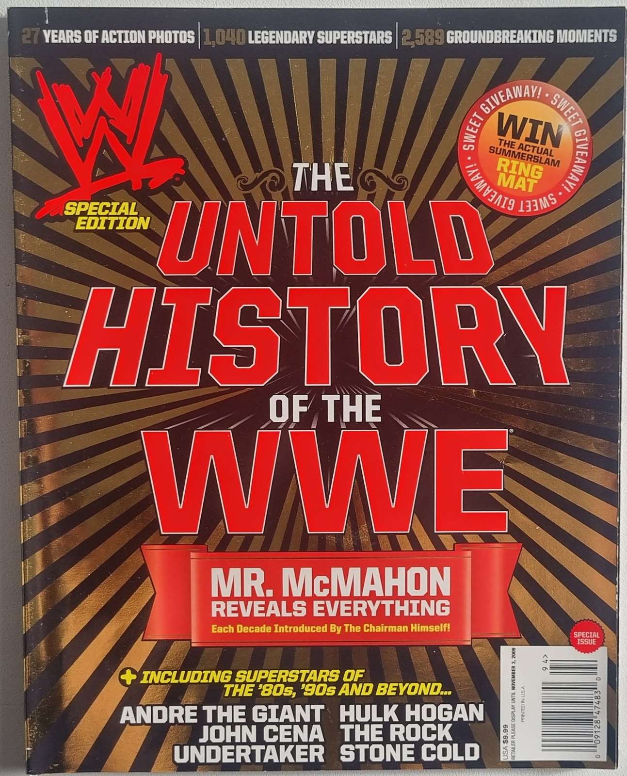 WWE The Untold History of the WWE Magazine - September/October 2009