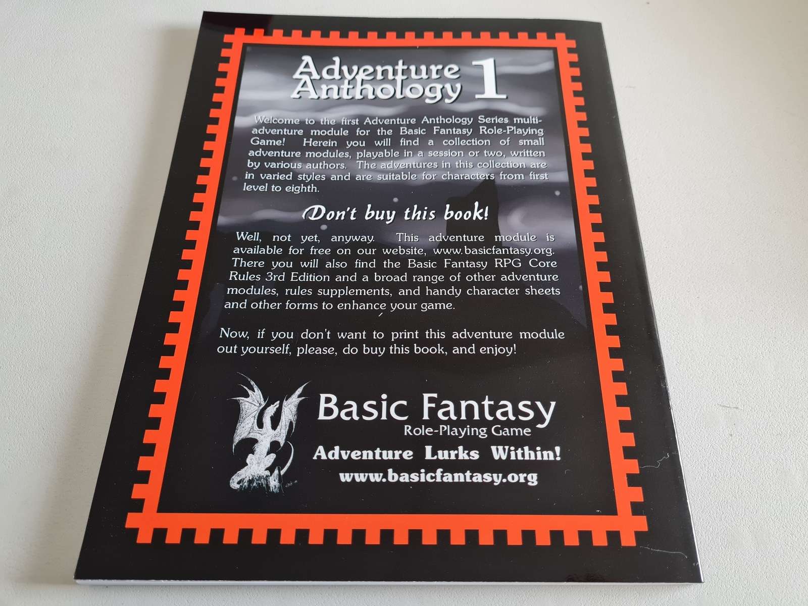 Basic Fantasy Roleplaying Game - Adventure Anthology 1 AA1