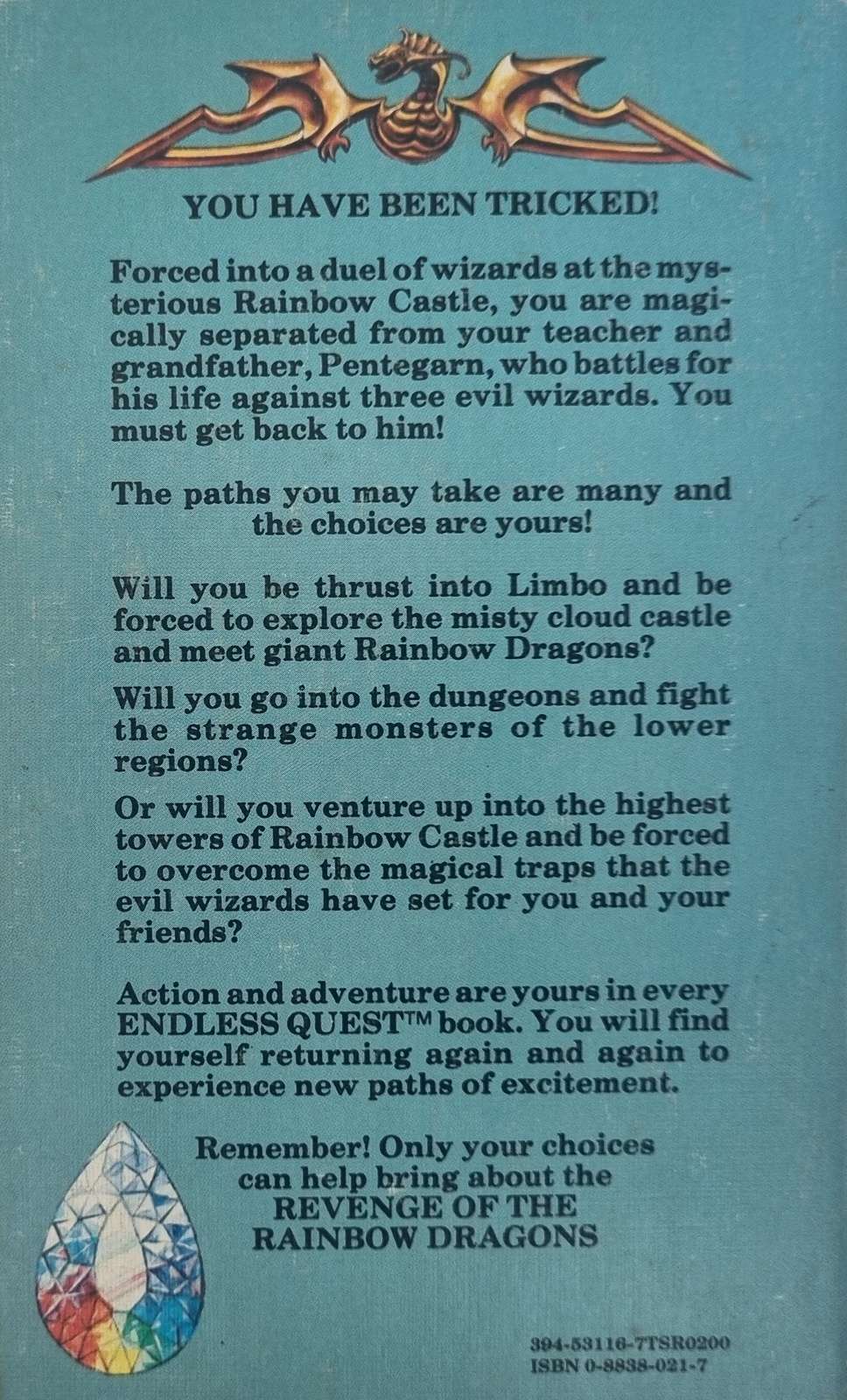 D&D Endless Quest Book- Revenge of the Rainbow Dragons #6