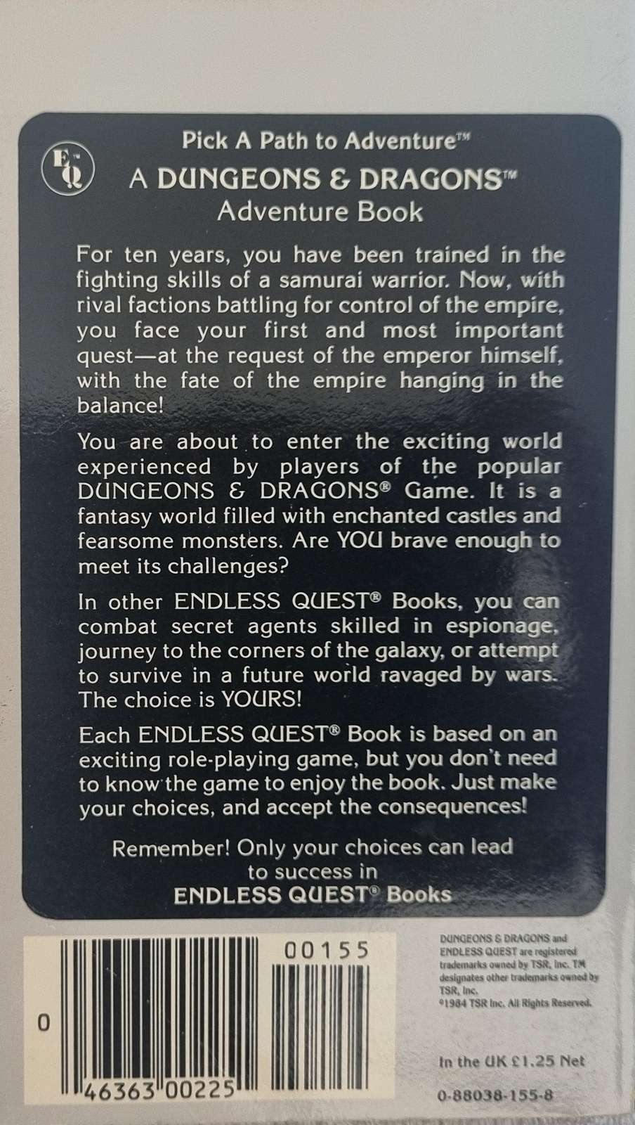 D&D Endless Quest Book - Blade of the Young Samurai #23