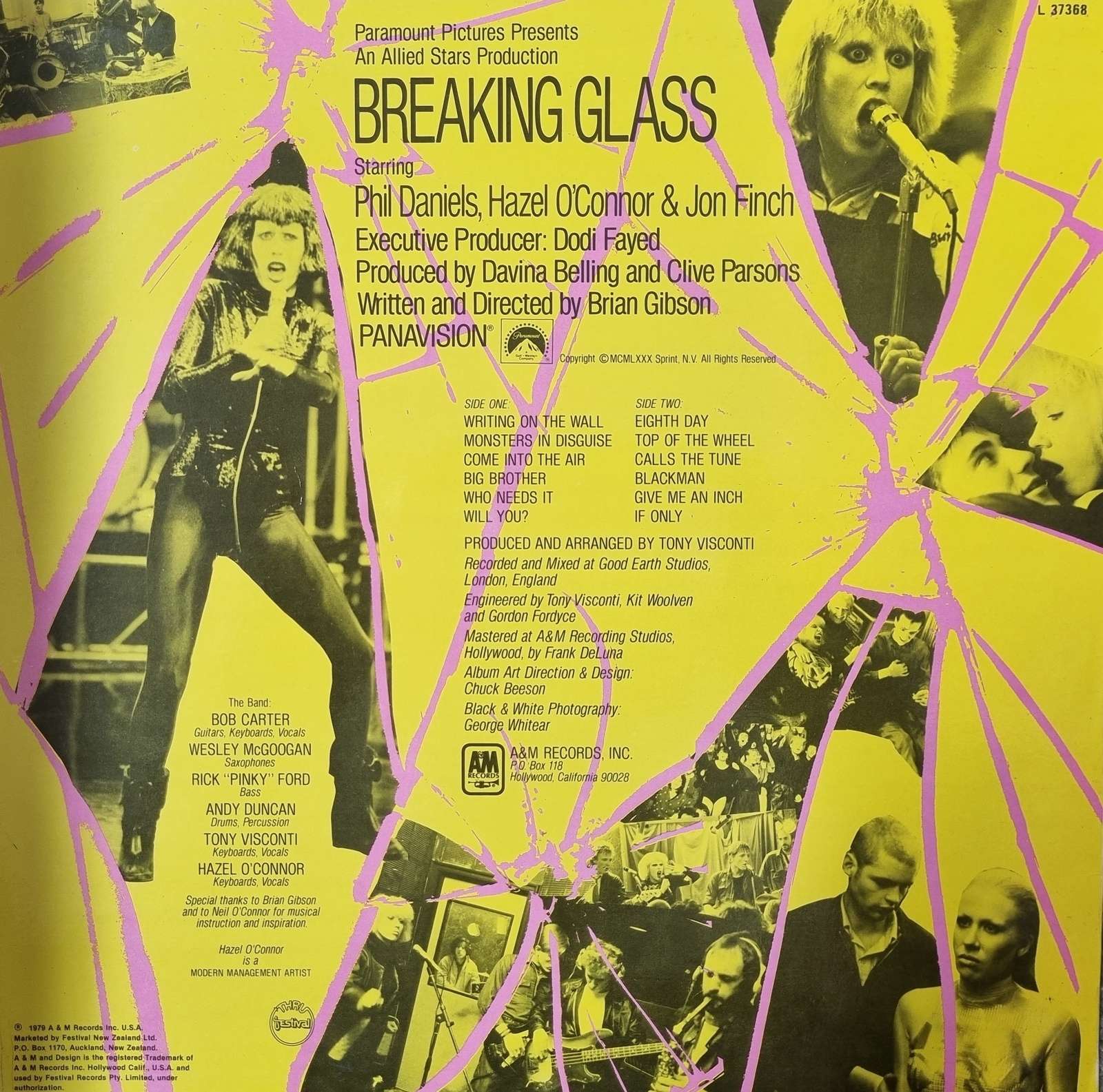 Hazel O'Connor - Breaking Glass LP