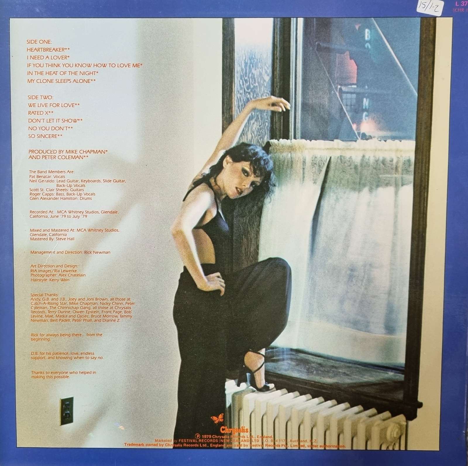 Pat Benatar - In the Heat of the Night LP