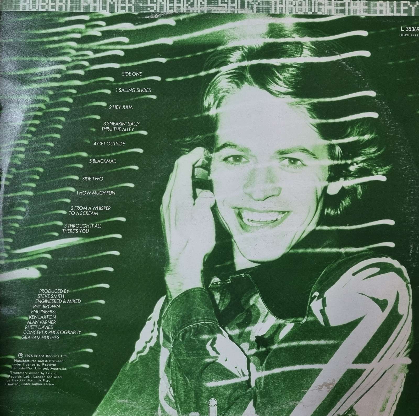 Robert Palmer - Sneakin' Sally Through the Alley LP