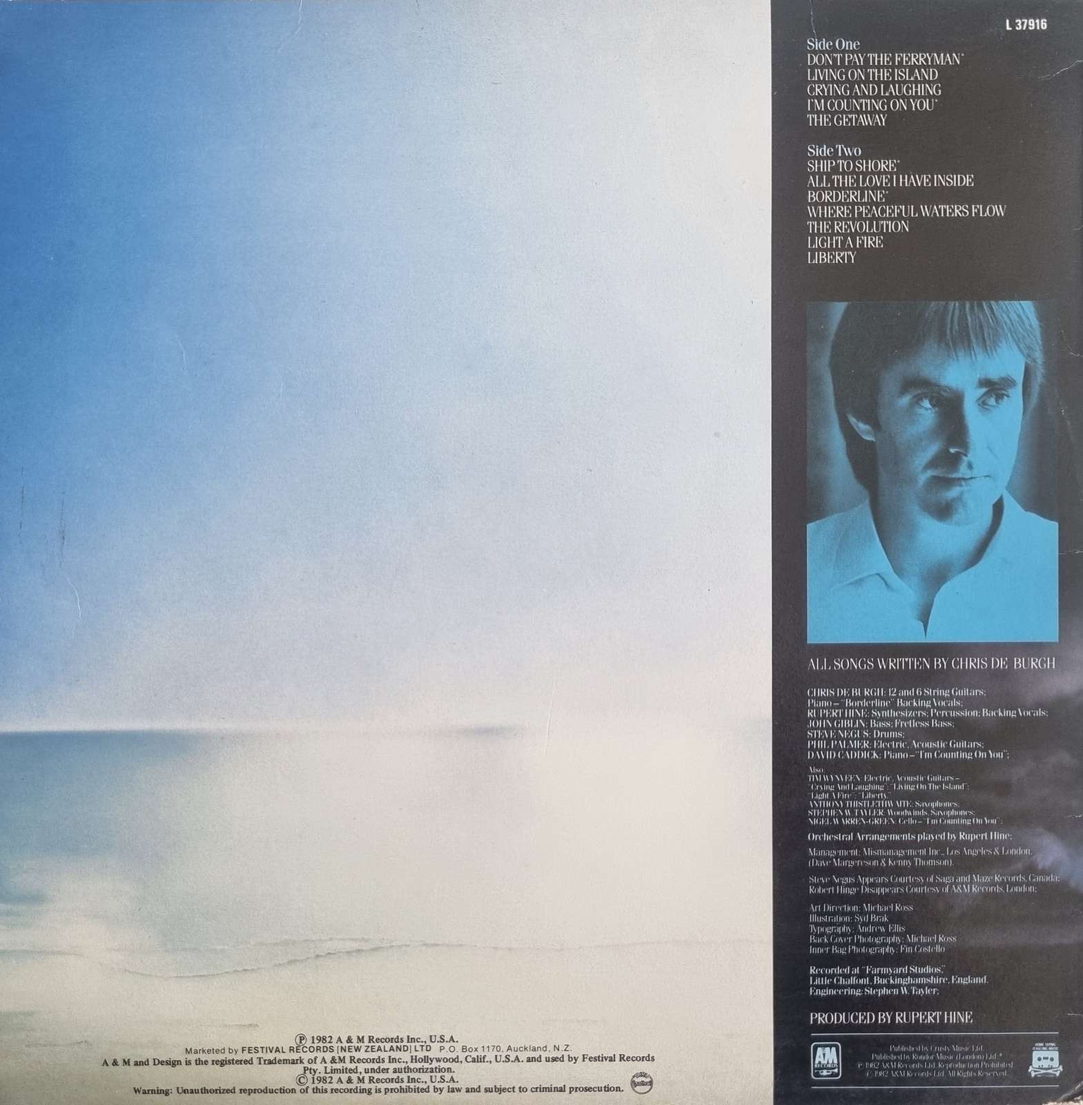 Chris De Burgh - The Getaway LP