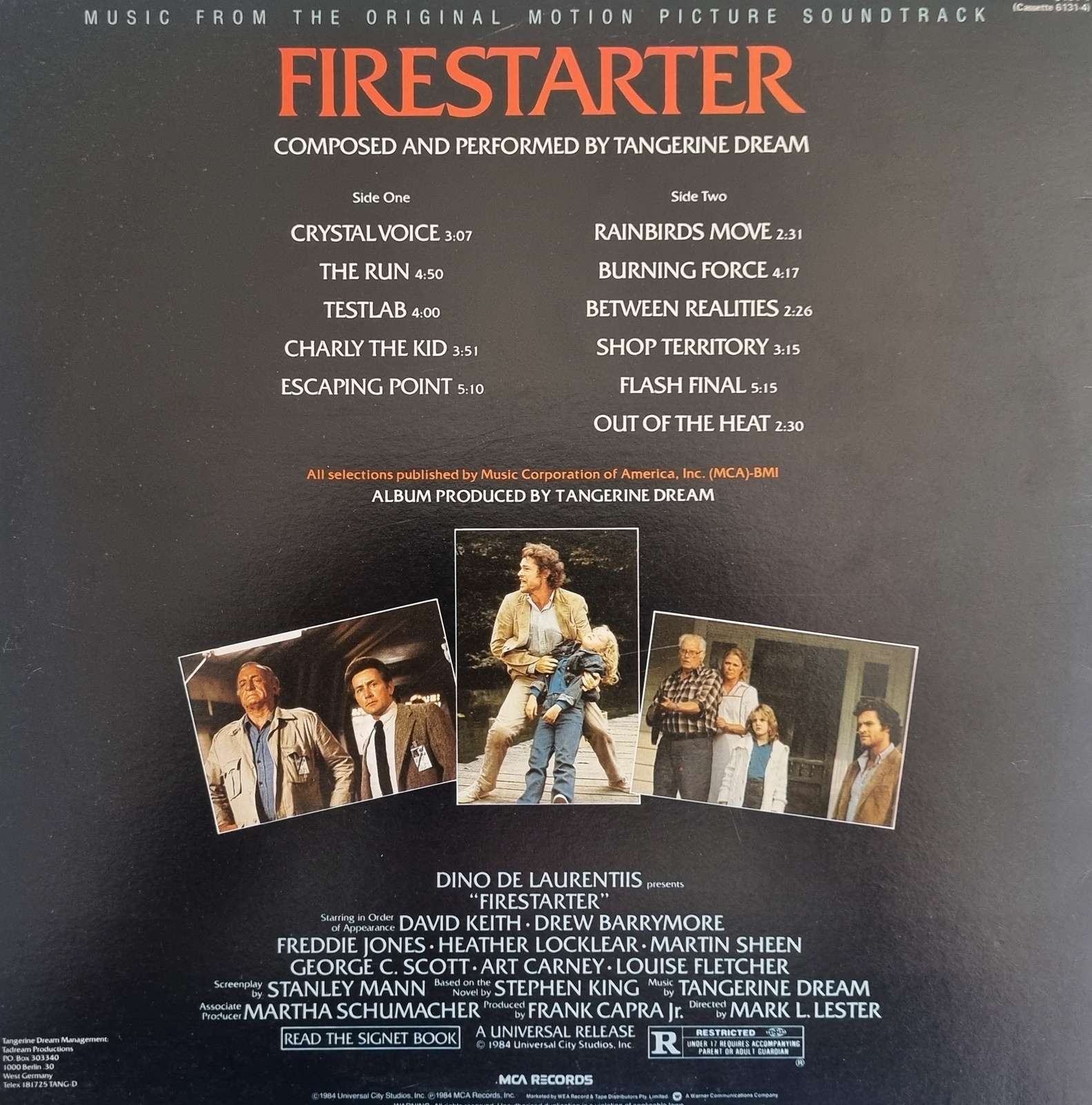 Tangerine Dream - Firestarter Soundtrack LP