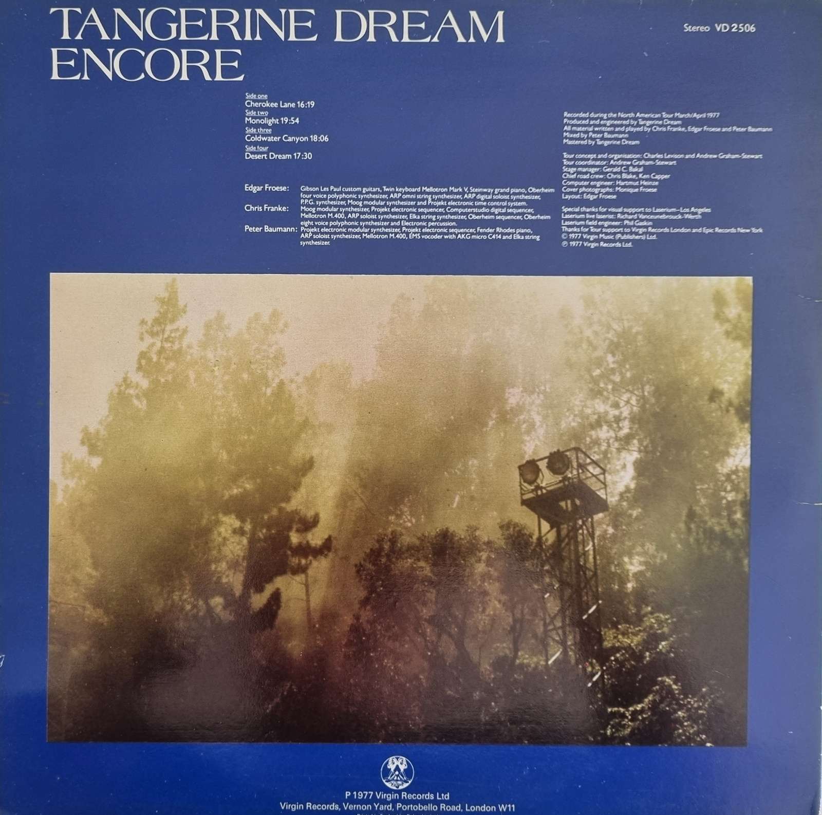 Tangerine Dream - Encore Live LP