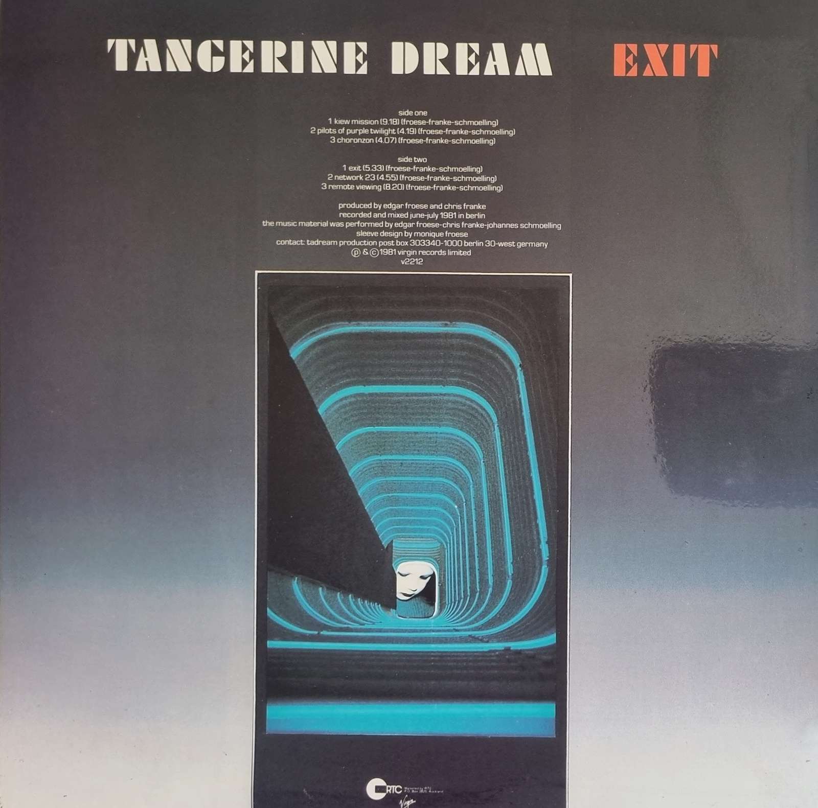 Tangerine Dream - Exit LP