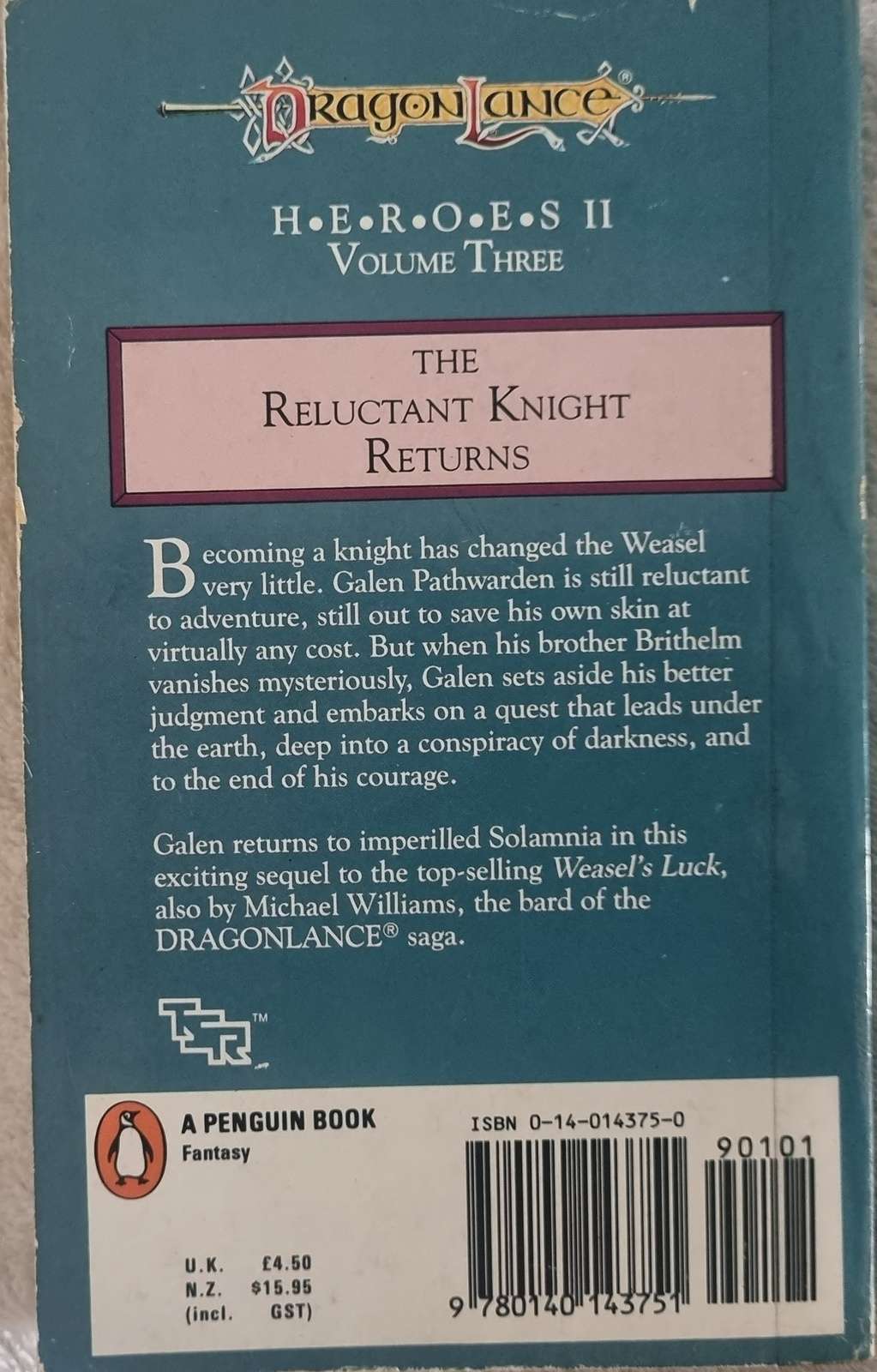 Dragonlance Heroes V3: Galen Beknighted - Michael Williams