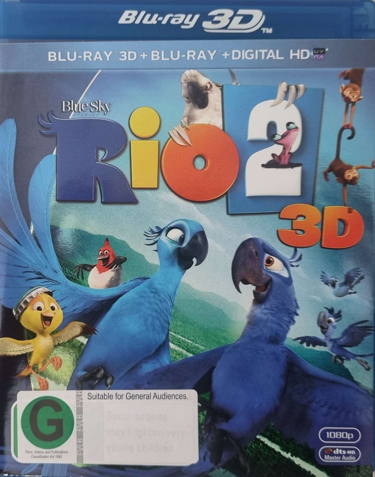 Rio 2 3D + 2D Blu Ray