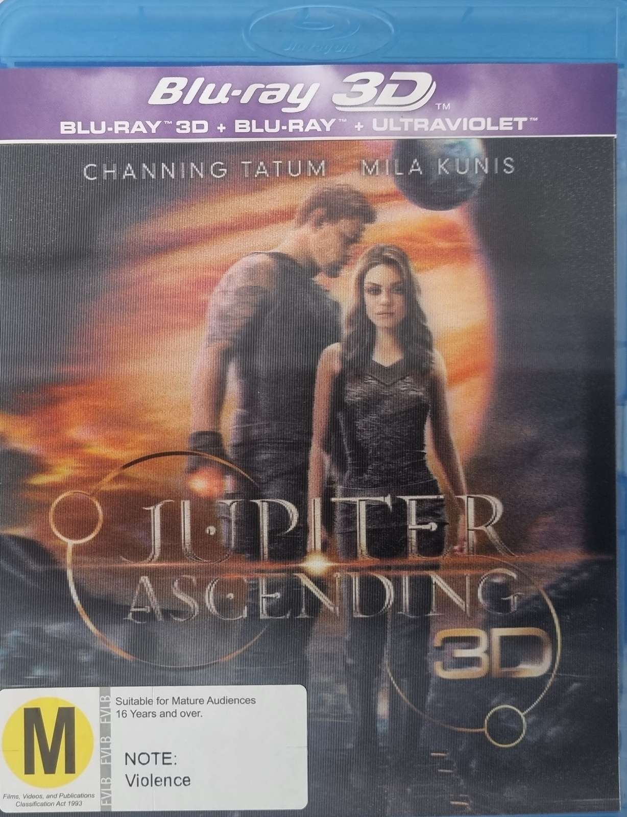 Jupiter Ascending 3D + 2D Blu Ray Lenticular cover