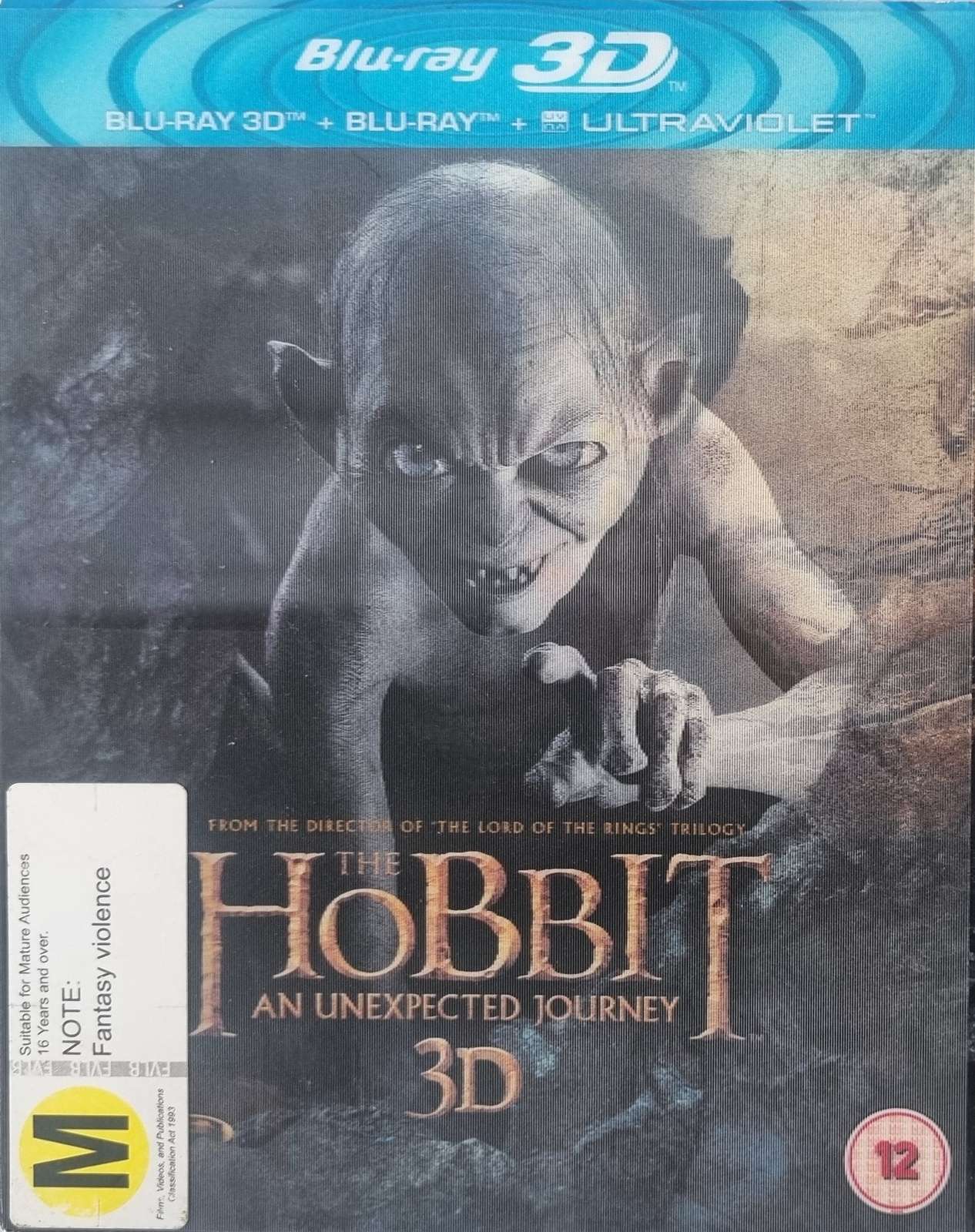 The Hobbit An Unexpected Journey 3D + 2D Blu Ray