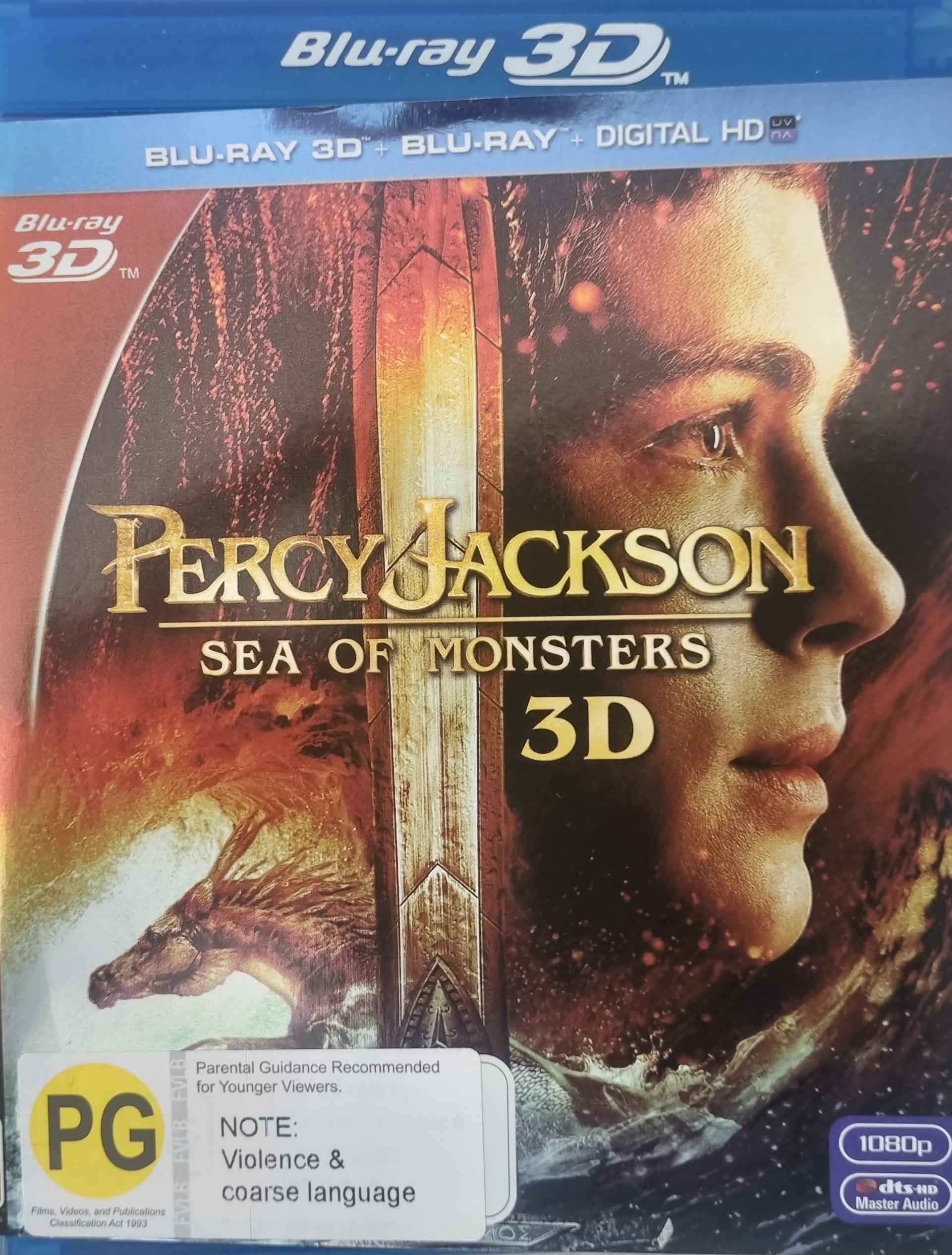 Percy Jackson: Sea of Monsters 3D + 2D (Blu Ray)