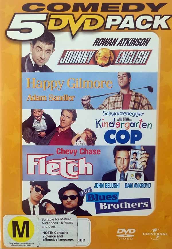 Johnny English/ Happy Gilmore/ Kindergarten Cop/ Fletch