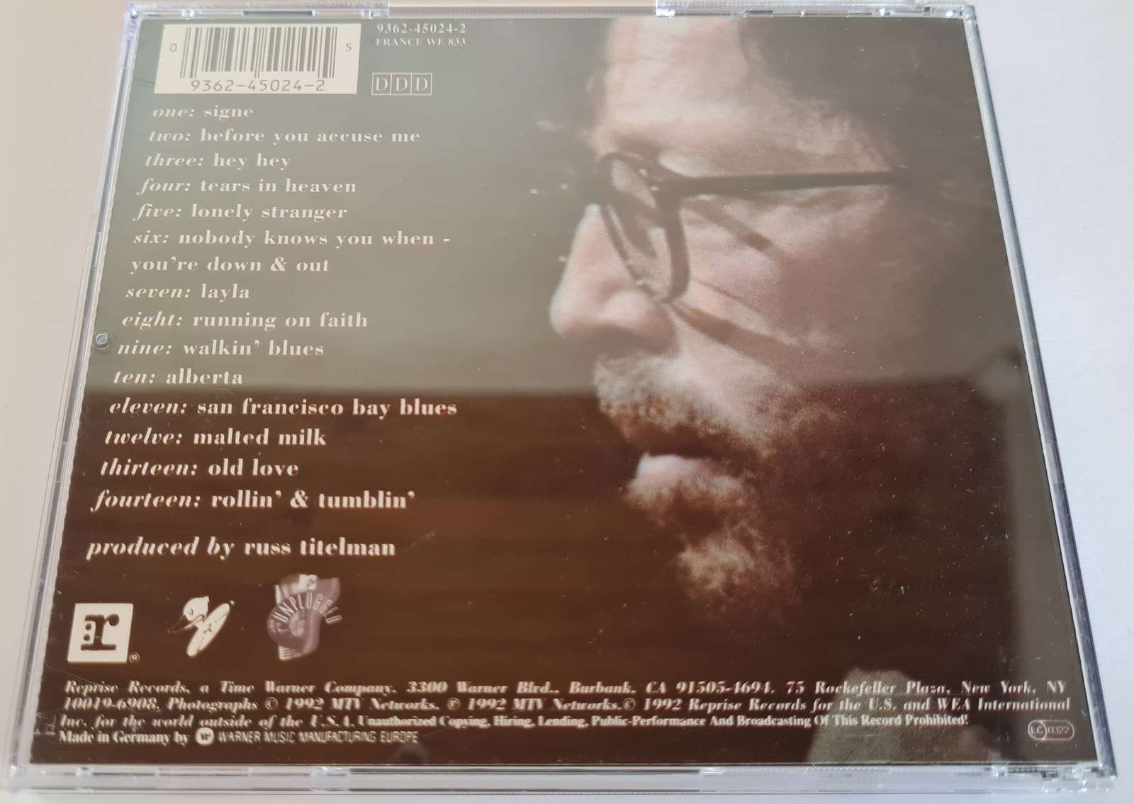 Eric Clapton - Unplugged CD