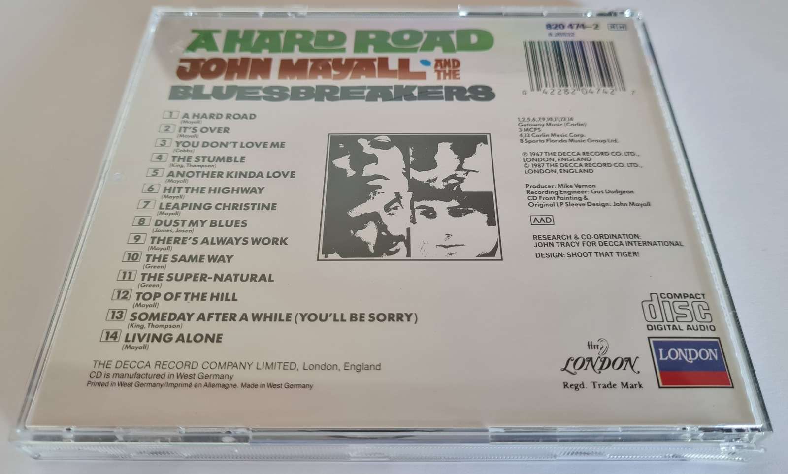 John Mayall and the Bluesbreakers - A Hard Road CD