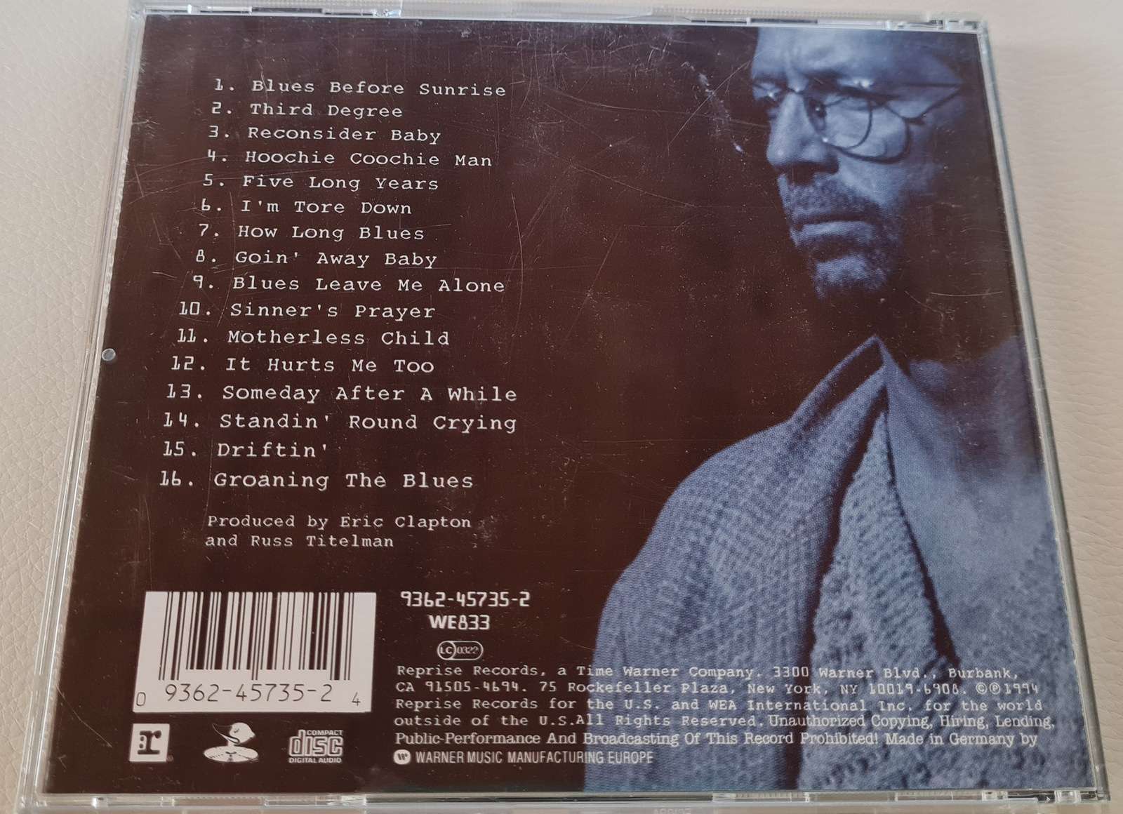 Eric Clapton - From the Cradle CD