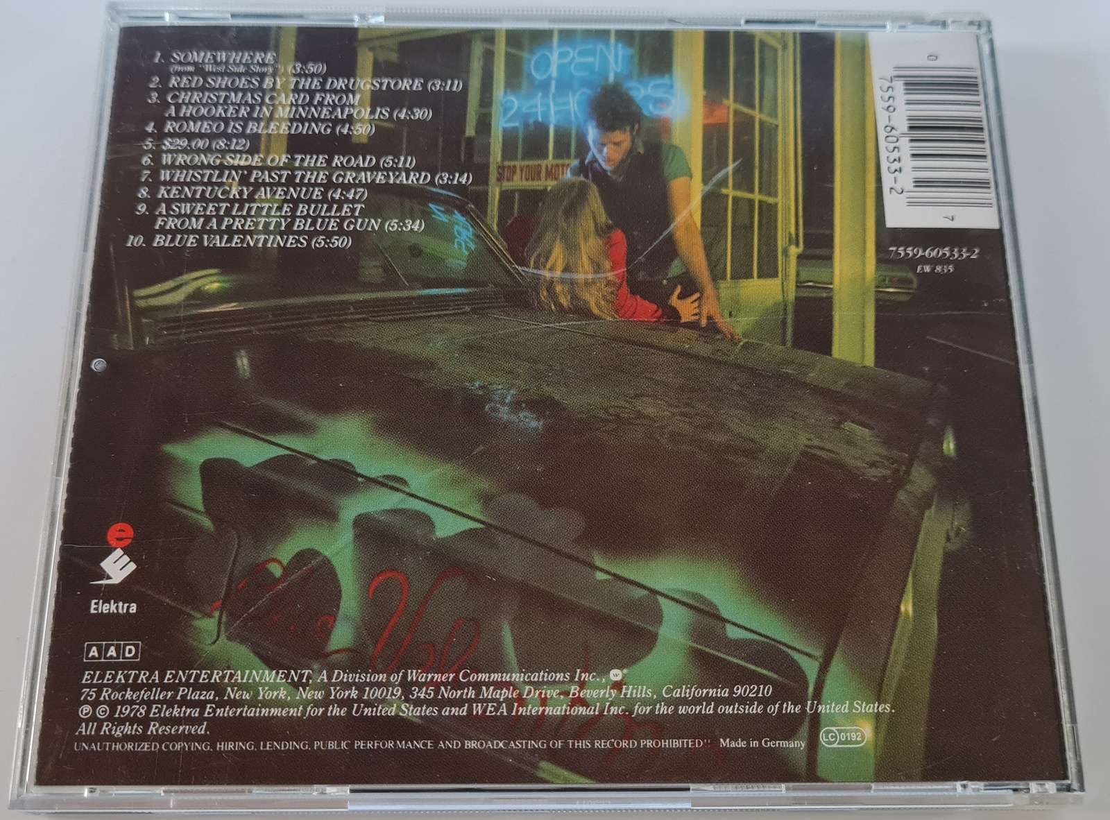 Tom Waits - Blue Valentine CD