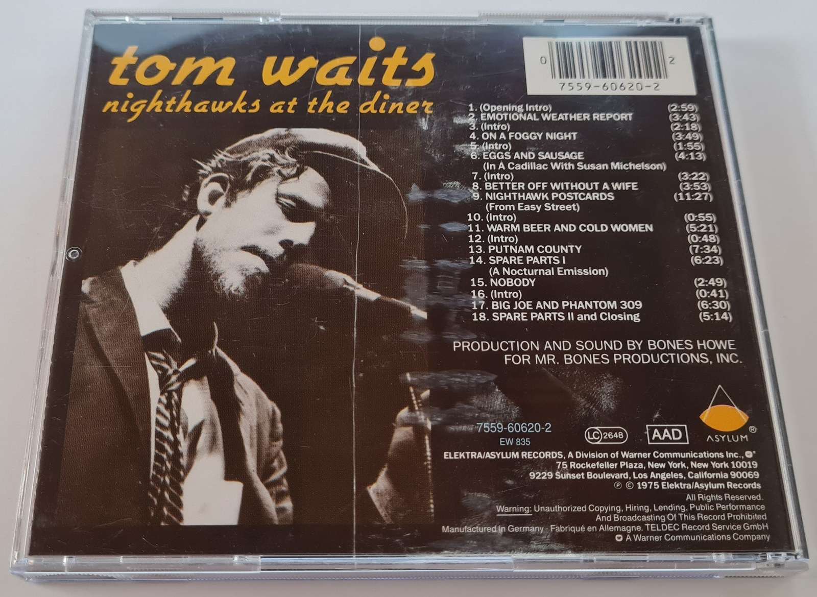 Tom Waits - Nighthawks at the Diner CD