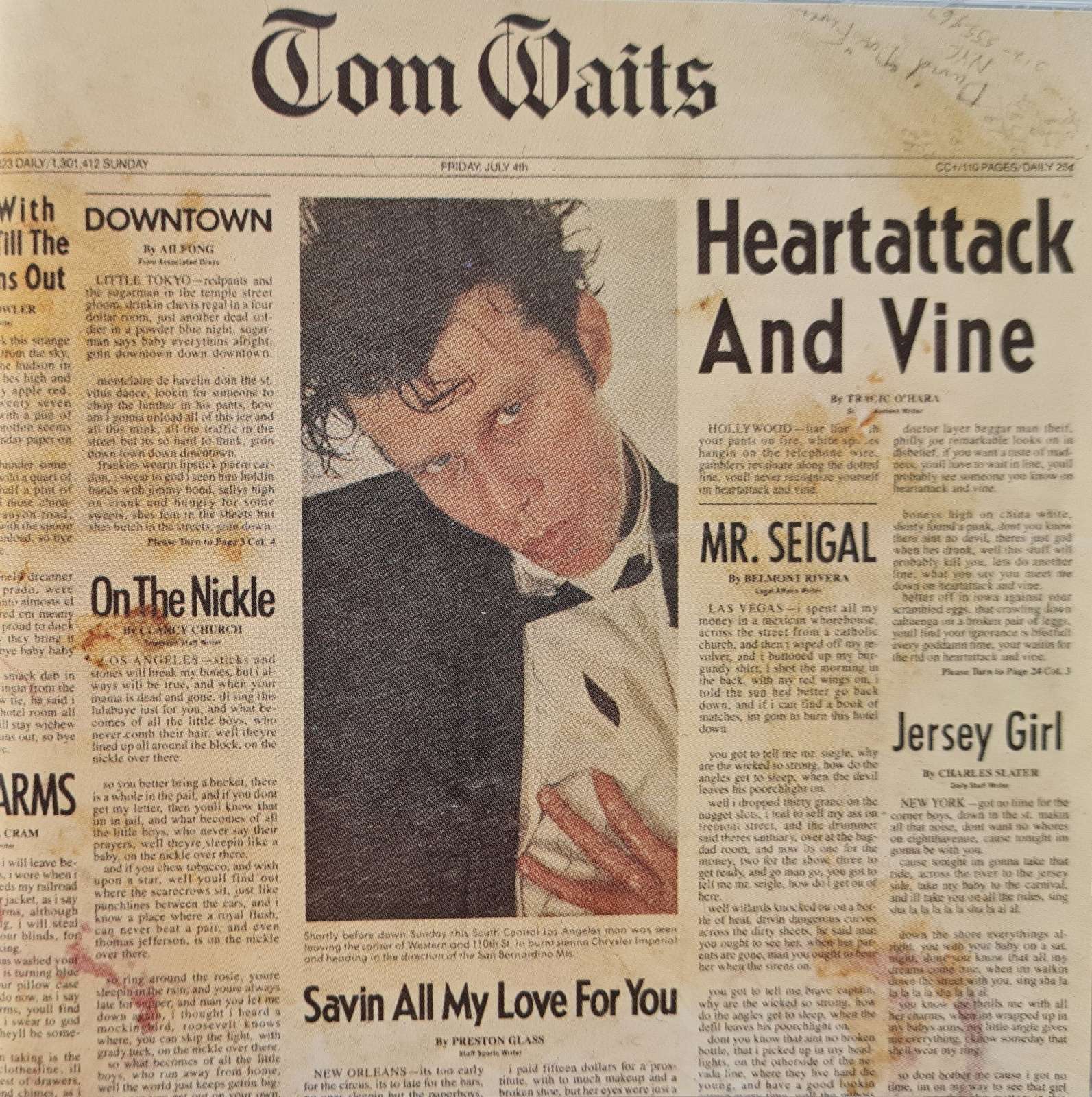 Tom Waits - Heartattack and Vine CD