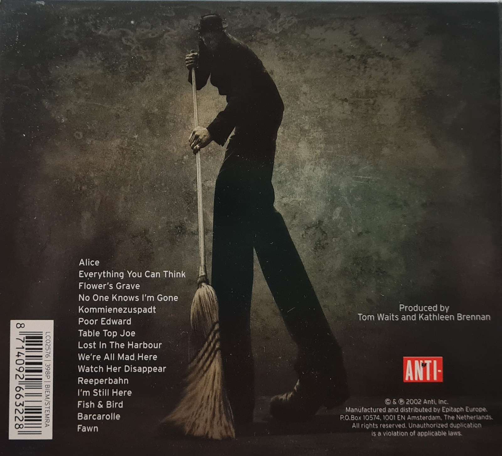 Tom Waits - Alice CD