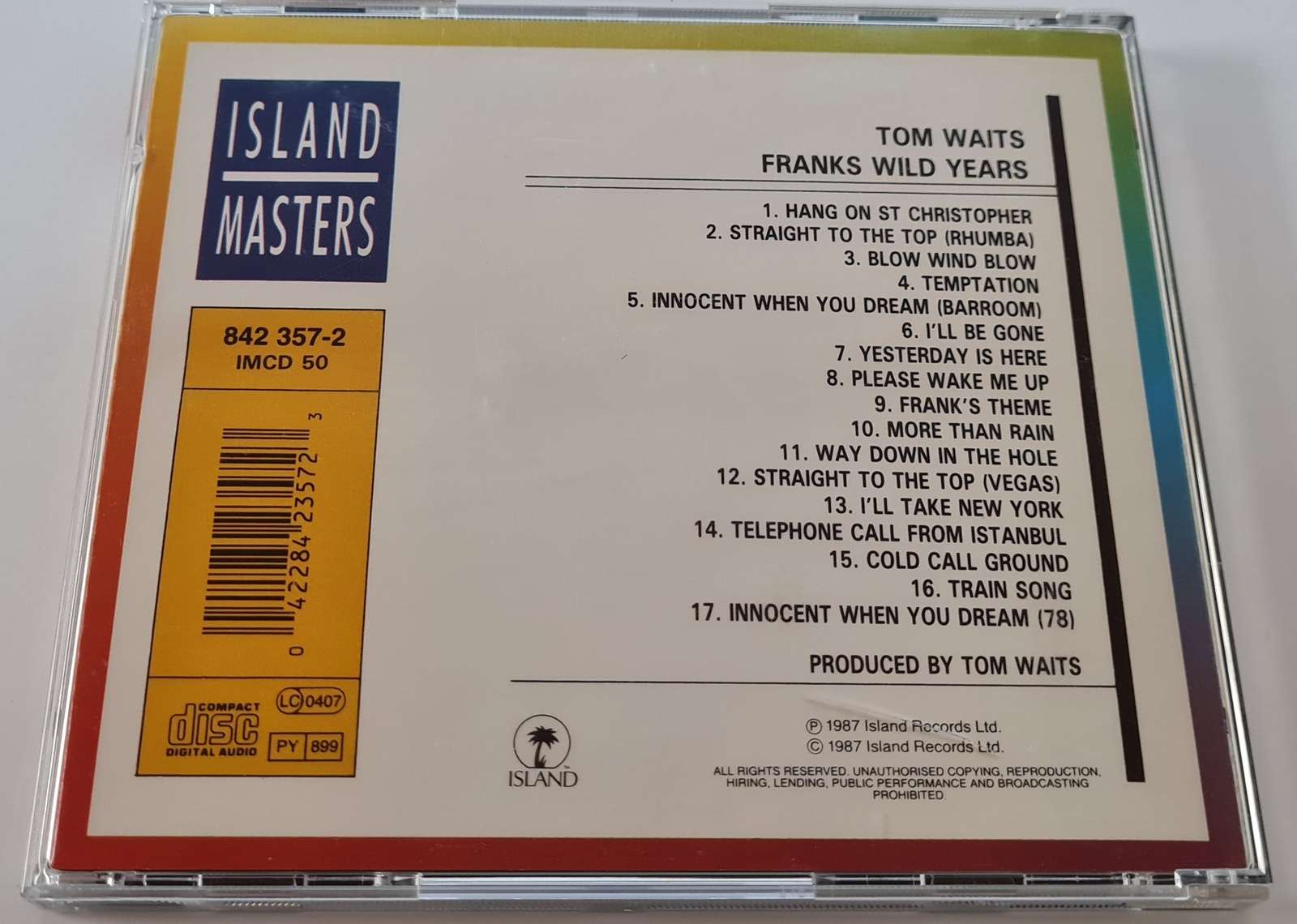 Tom Waits - Franks Wild Years CD