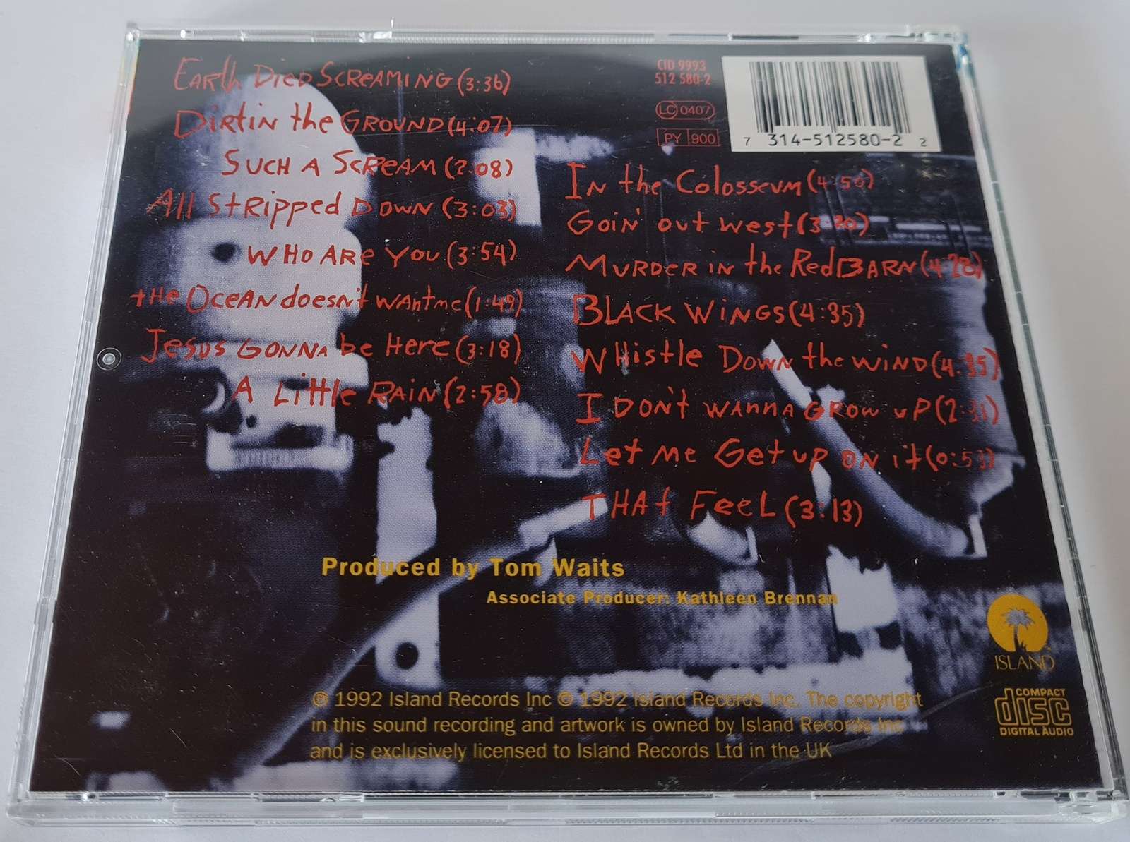 Tom Waits - Bone Machine CD