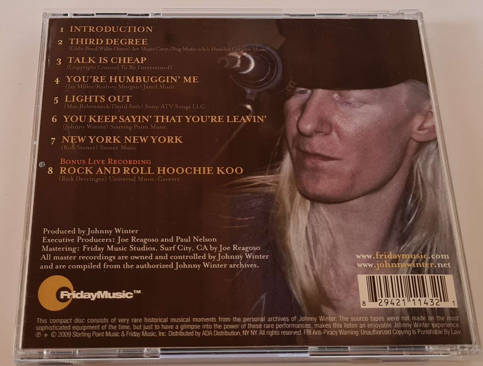 Johnny Winter - Live Bootleg Series Volume 5 CD