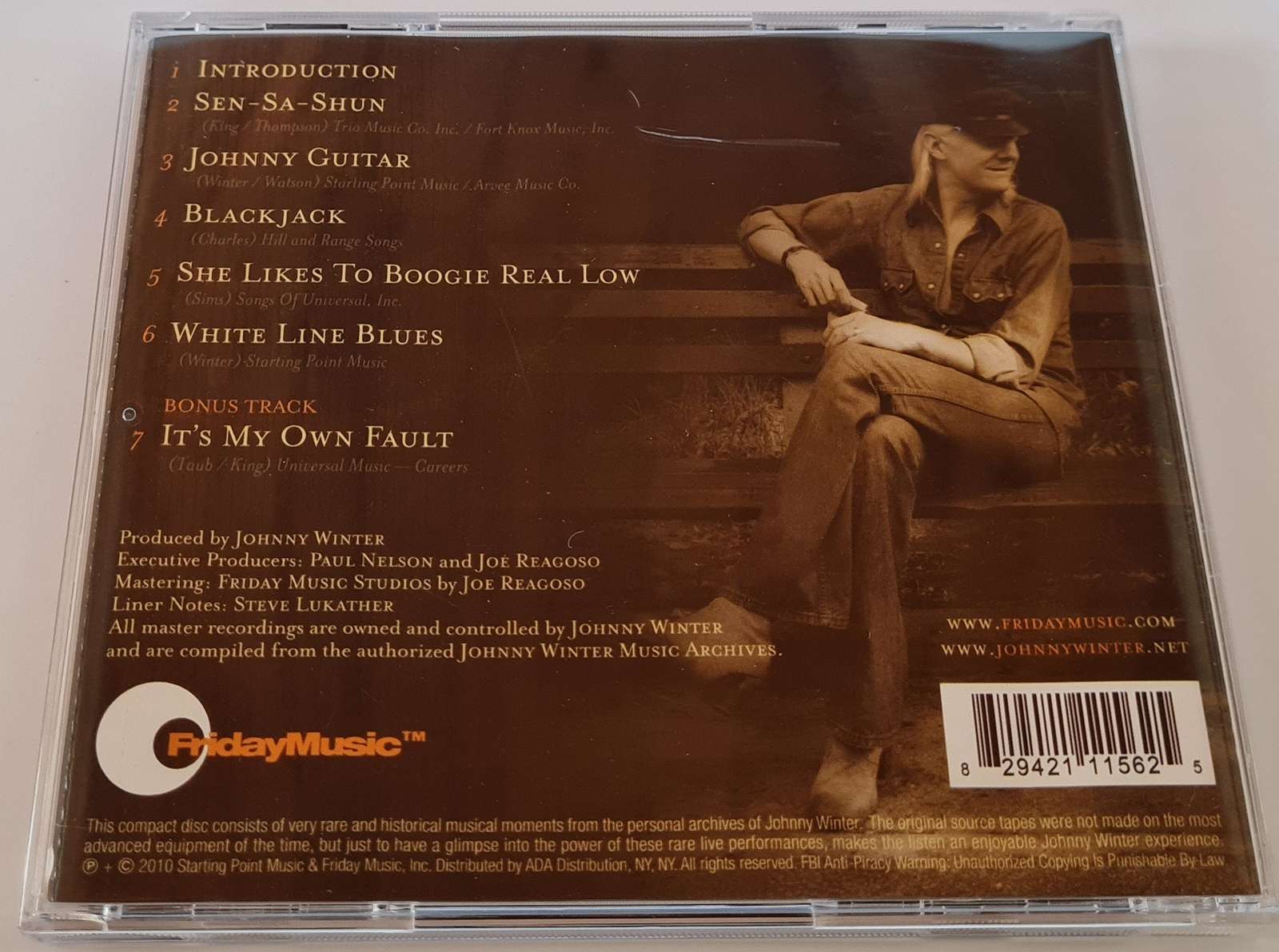 Johnny Winter - Live Bootleg Series Volume 6 CD