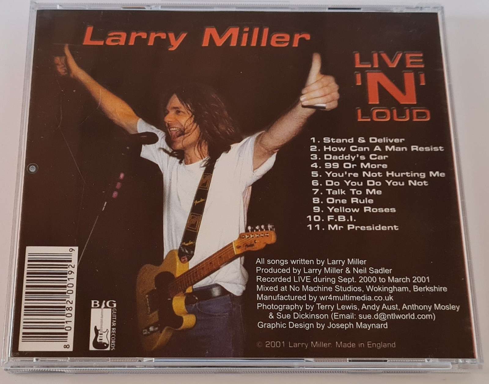 Larry Miller - Live 'N' Loud CD