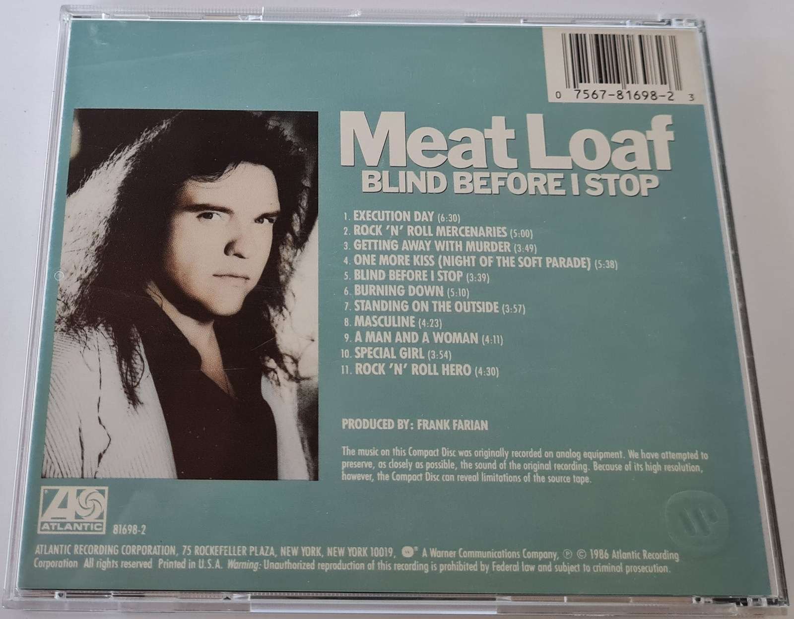 Meat Loaf - Blind Before I Stop CD