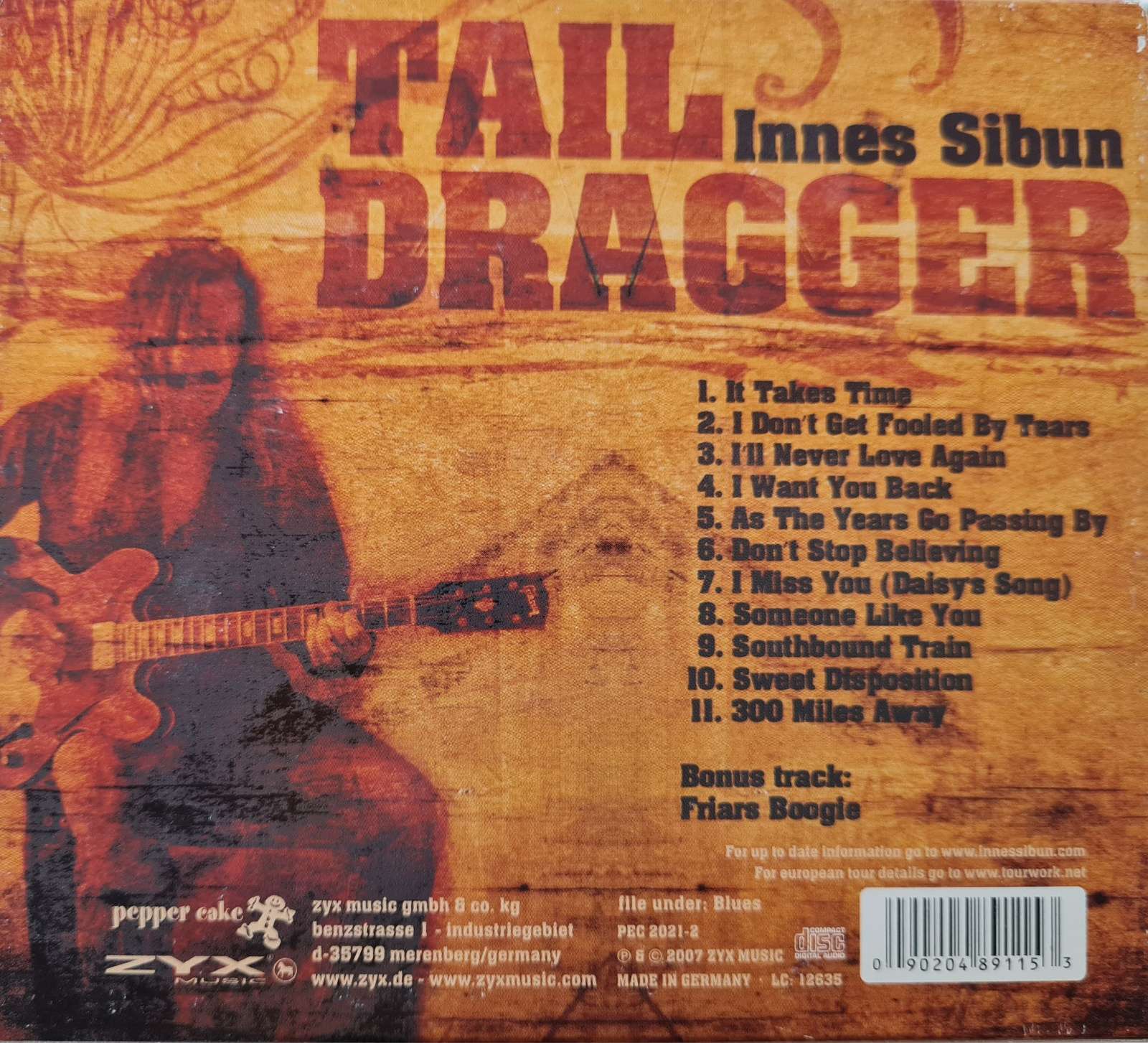 Innes Sibun - Tail Dragger CD