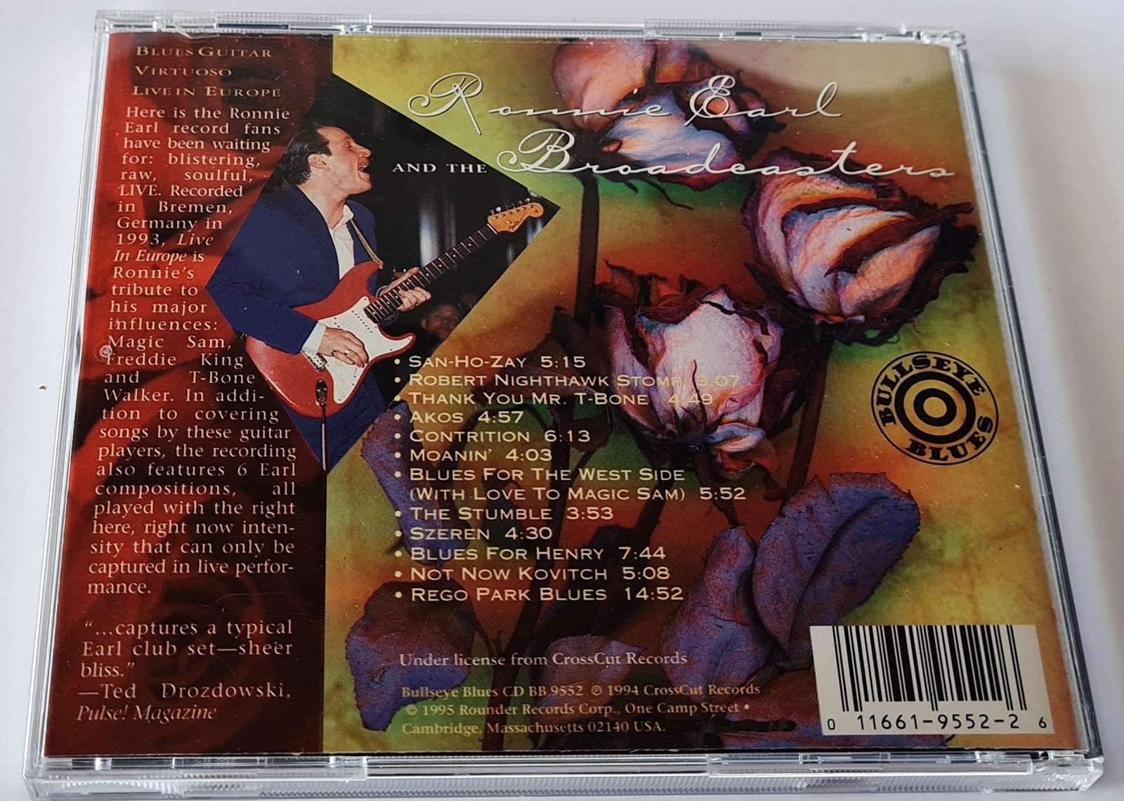 Ronnie Earl and the Broadcasters - Blues Guitar Virtuoso Live in Europe CD