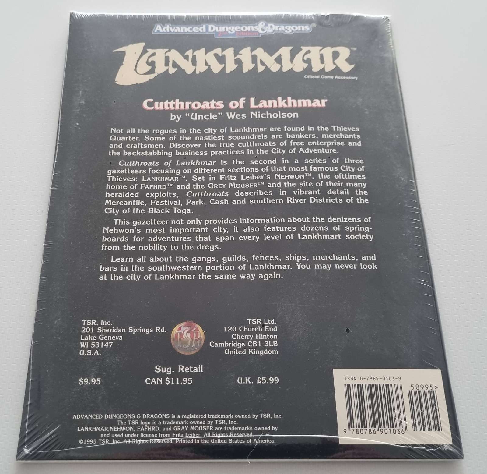 Advanced Dungeons & Dragons Module - Cutthroats of Lankhmar Sealed