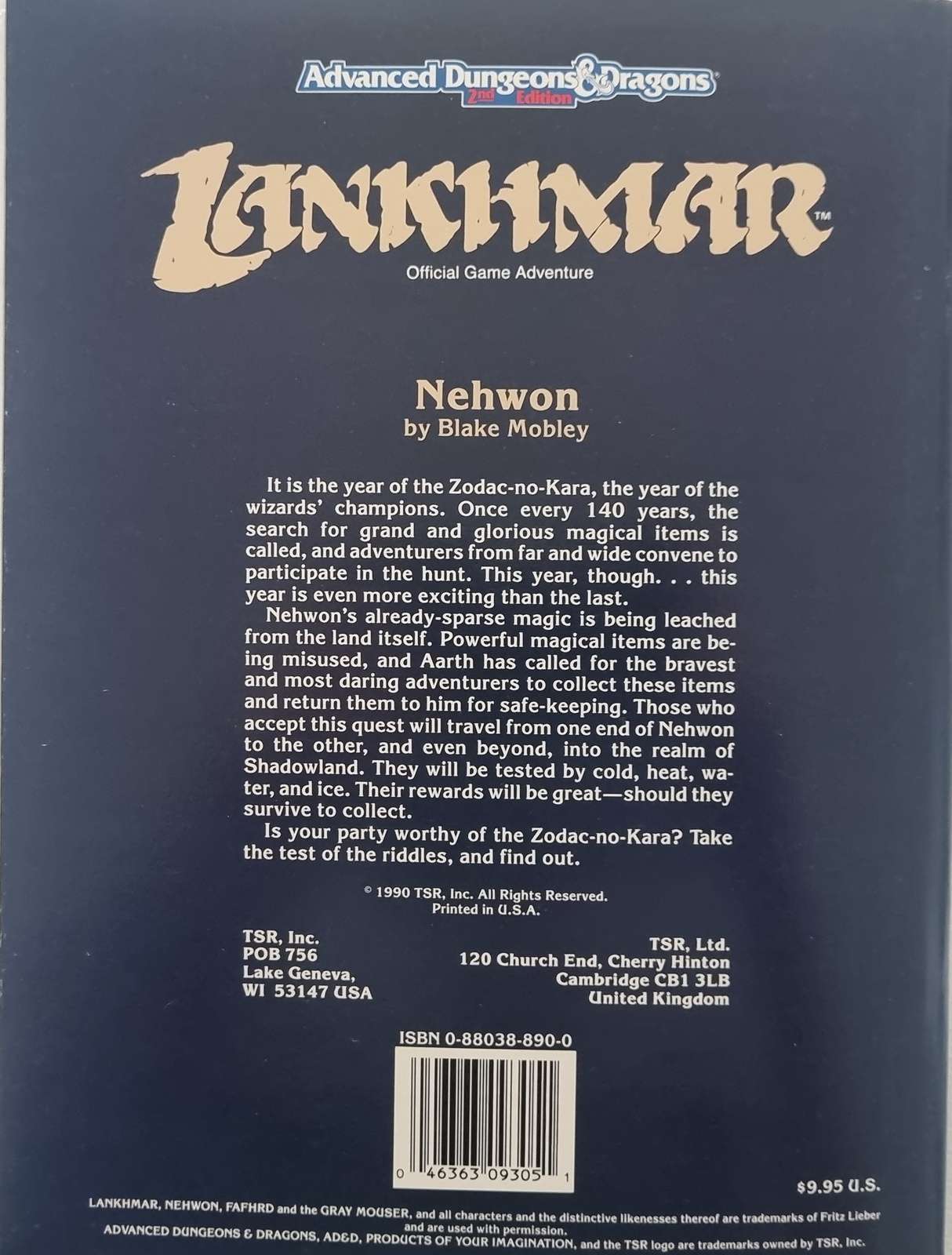 Advanced Dungeons & Dragons - Lankhmar: Nehwon