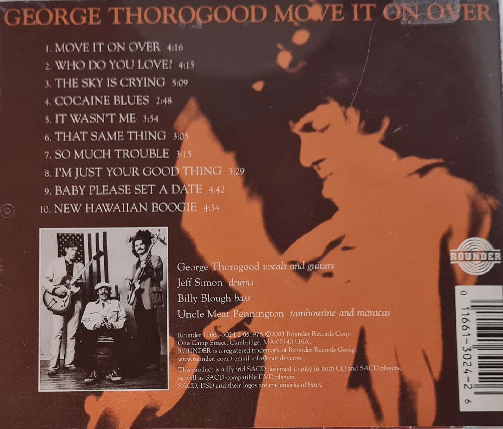 George Thorogood and the Destroyers - Move it On Over CD