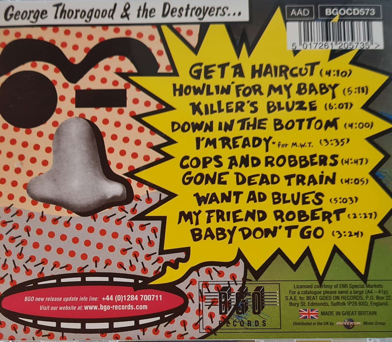 George Thorogood and the Destroyers - Haircut CD