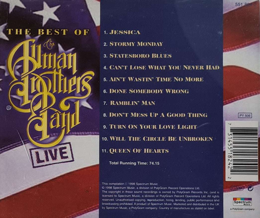 The Allman Brothers Band - The Best of Live CD