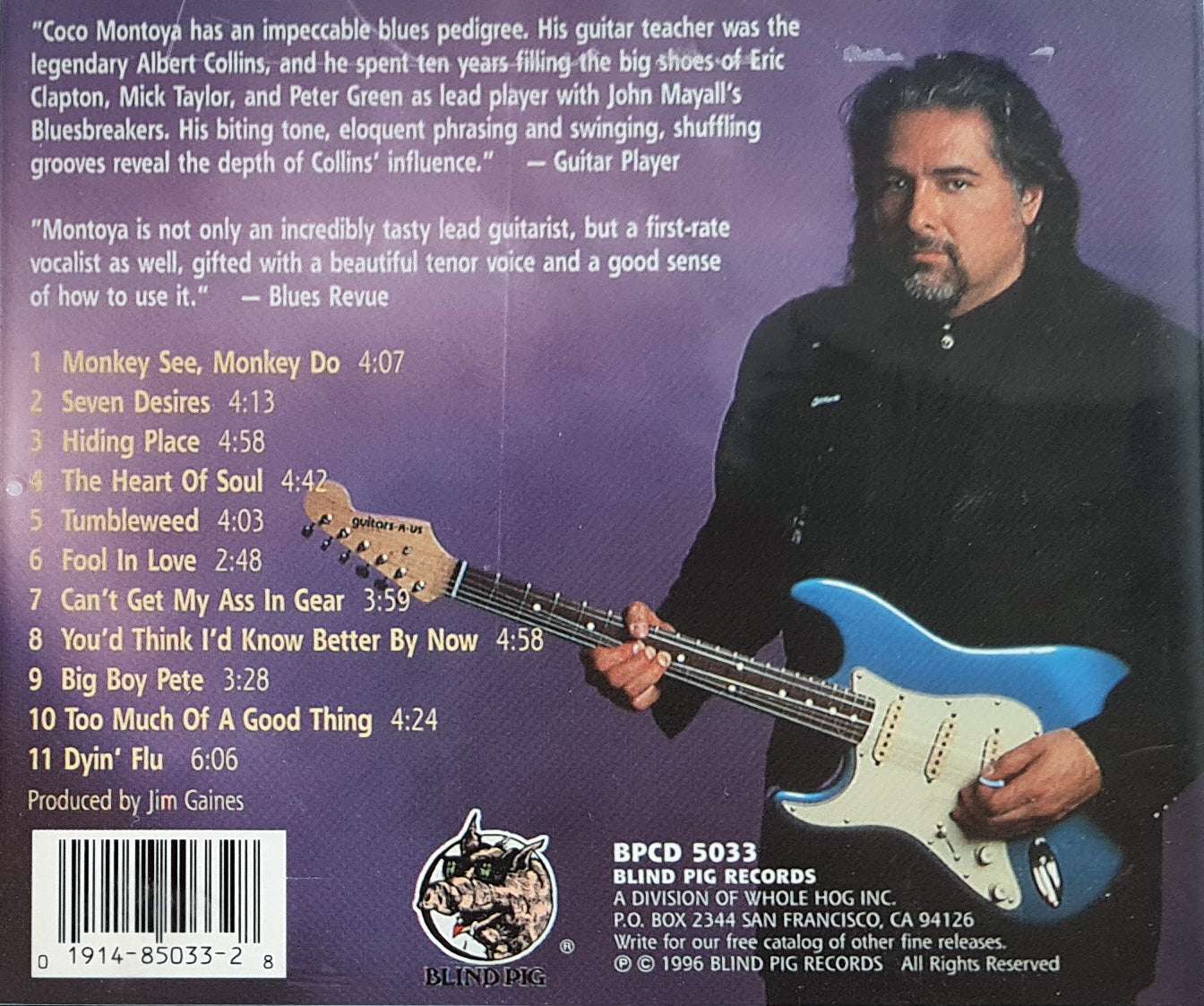 Coco Montoya - Ya Think I'd Know Better CD