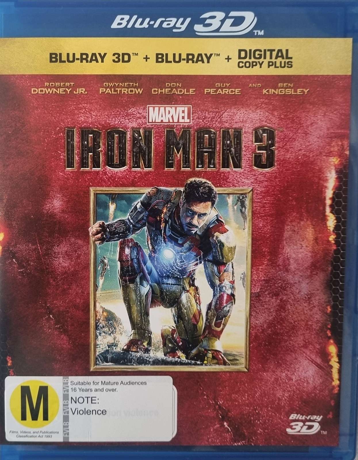 Iron Man 3 - 3D + 2D Blu Ray