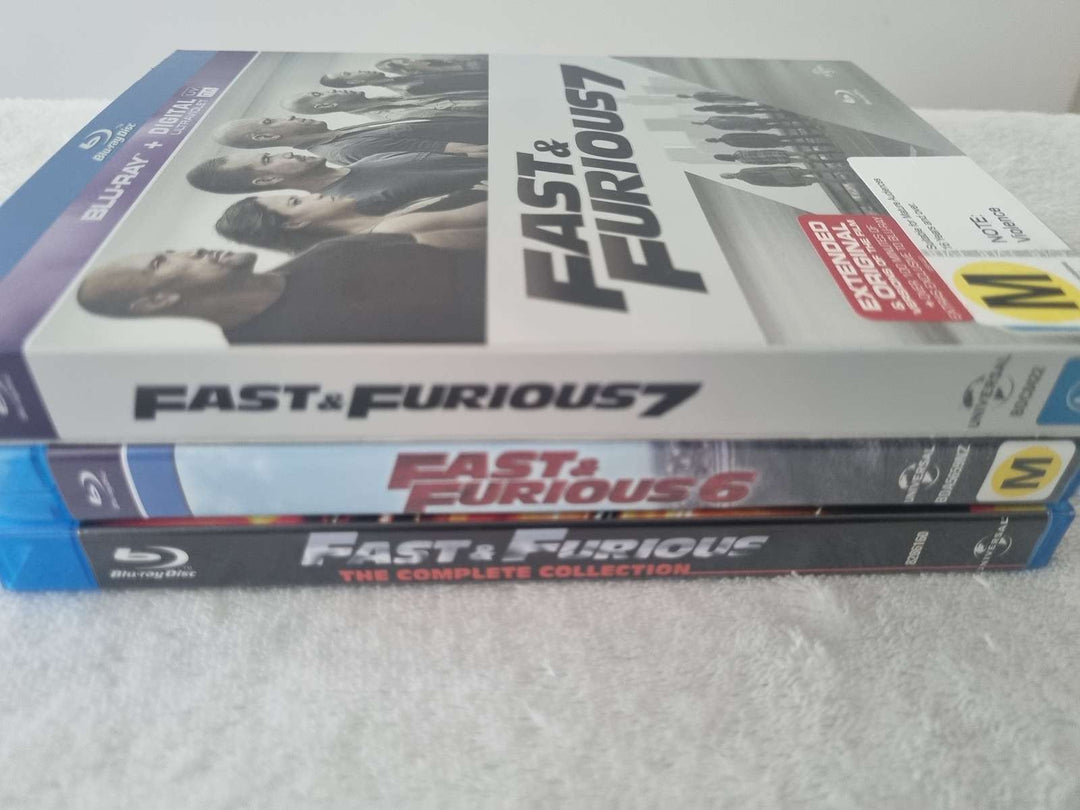 Fast and Furious Movie Collection 1-7 2009 (Blu Ray)