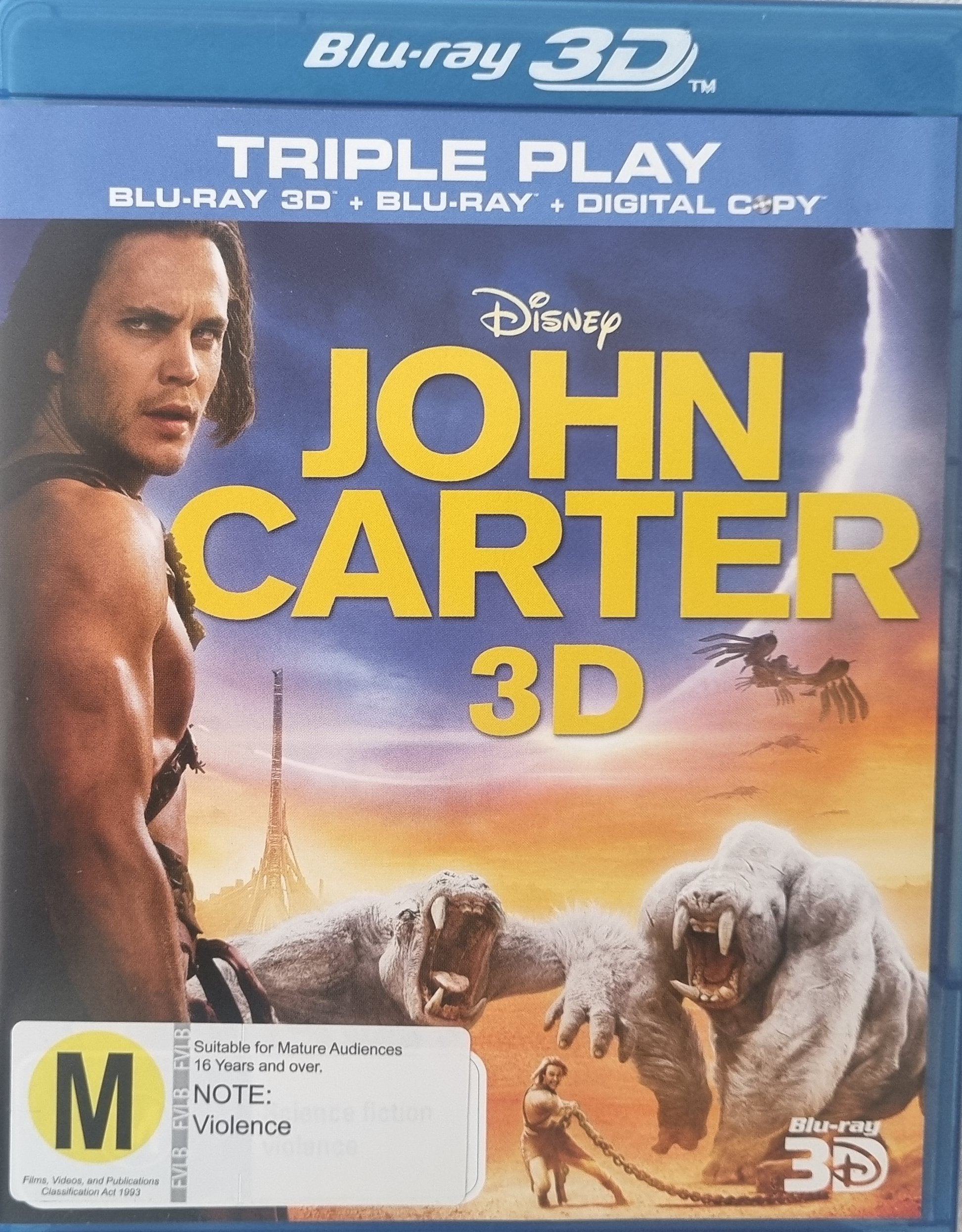 John Carter 3D + 2D (Blu Ray)