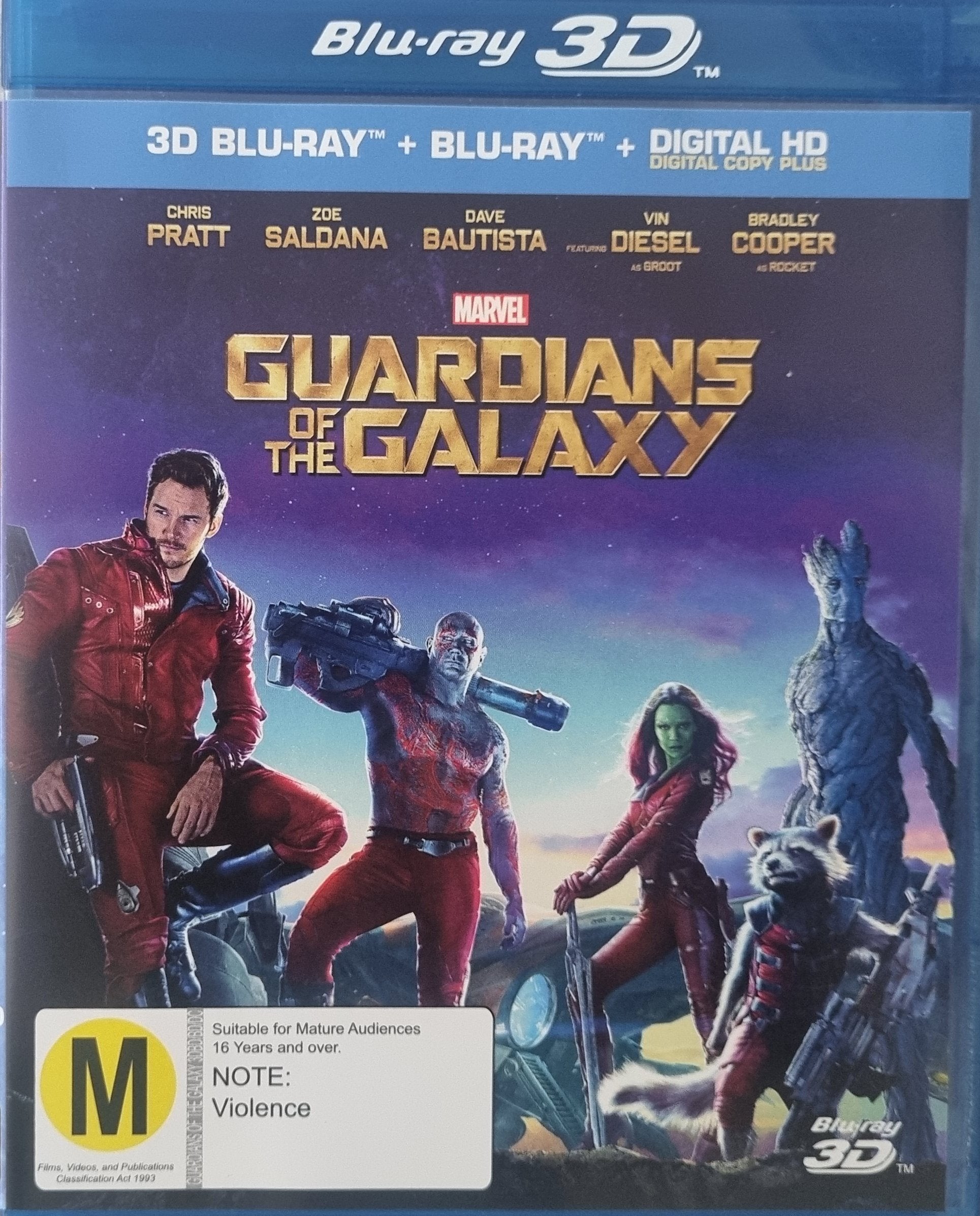 Guardians of the Galaxy 3D + 2D (Blu Ray)