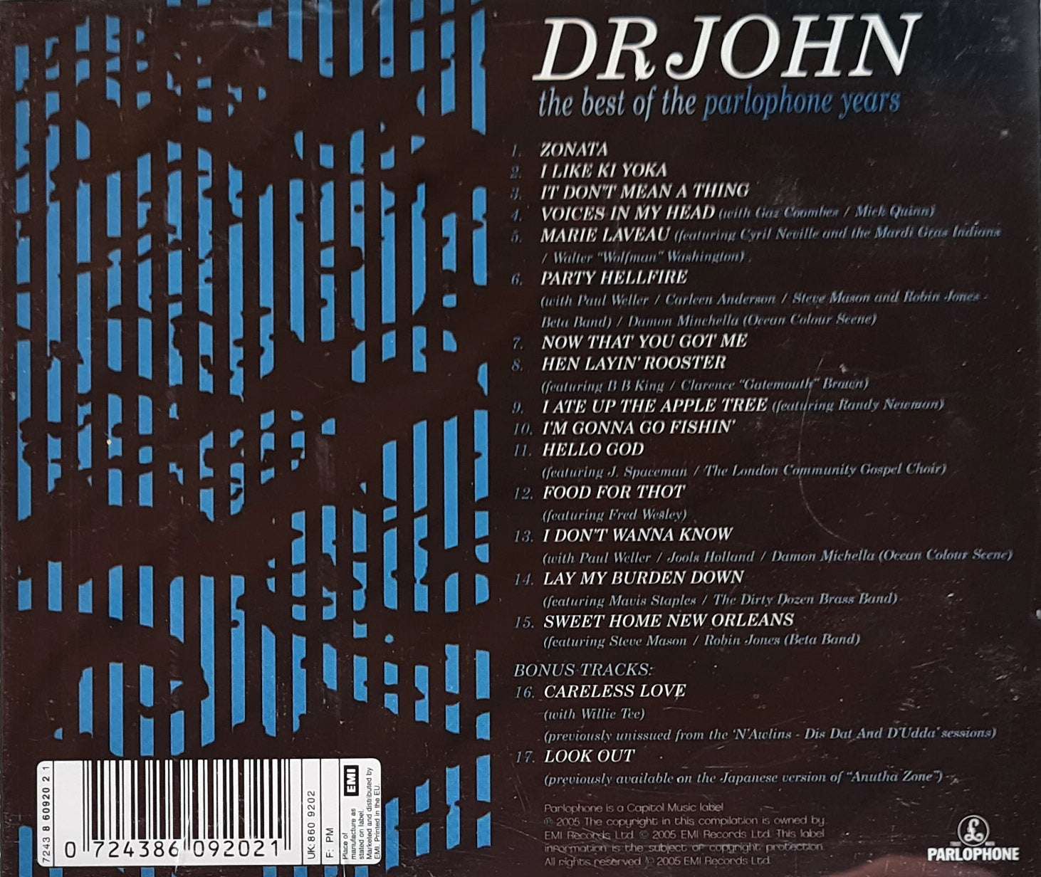 Dr. John - The Best of the Parlophone Years CD