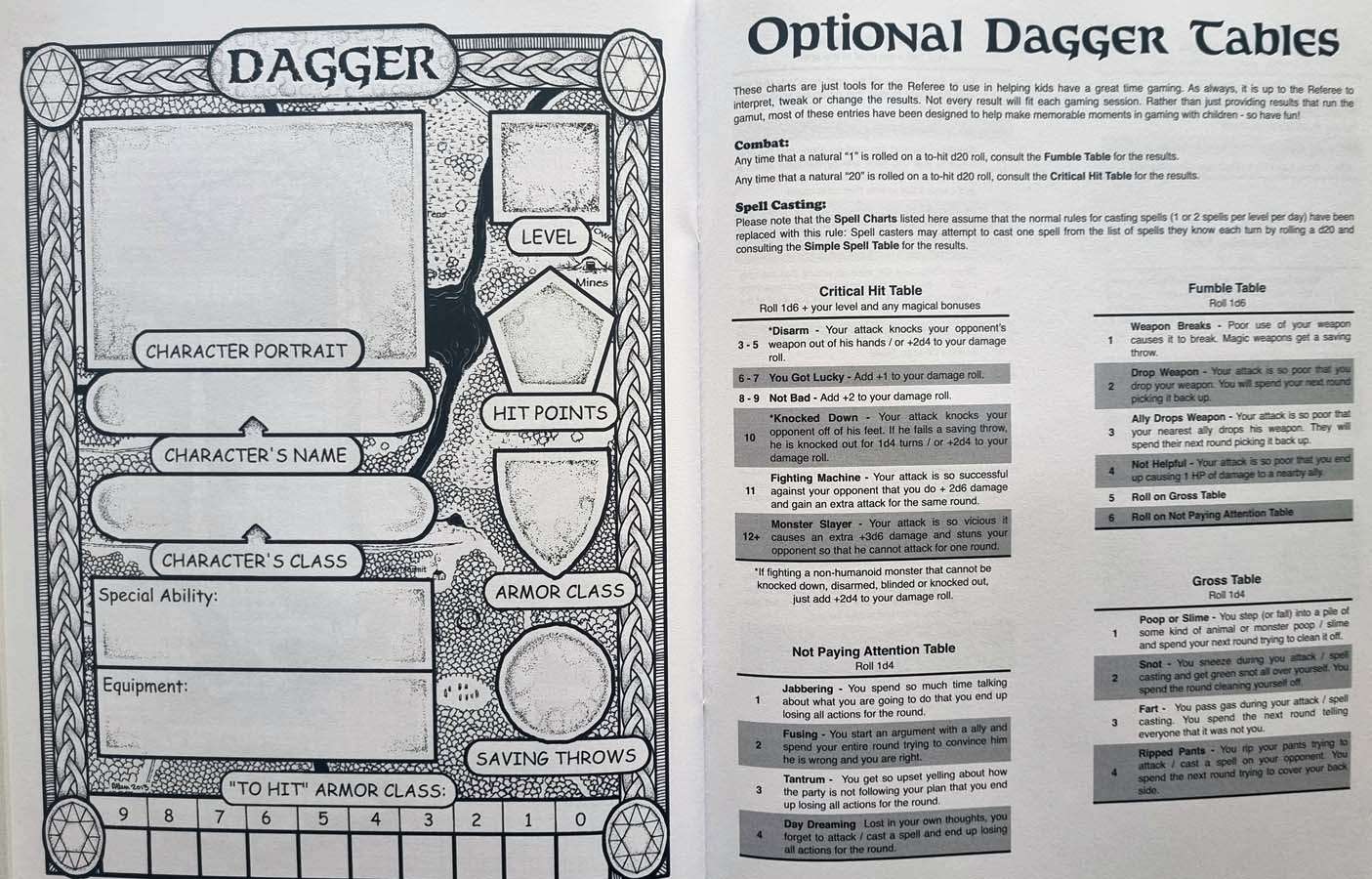 Dagger: A Toolkit for Fantasy Gaming with Kids