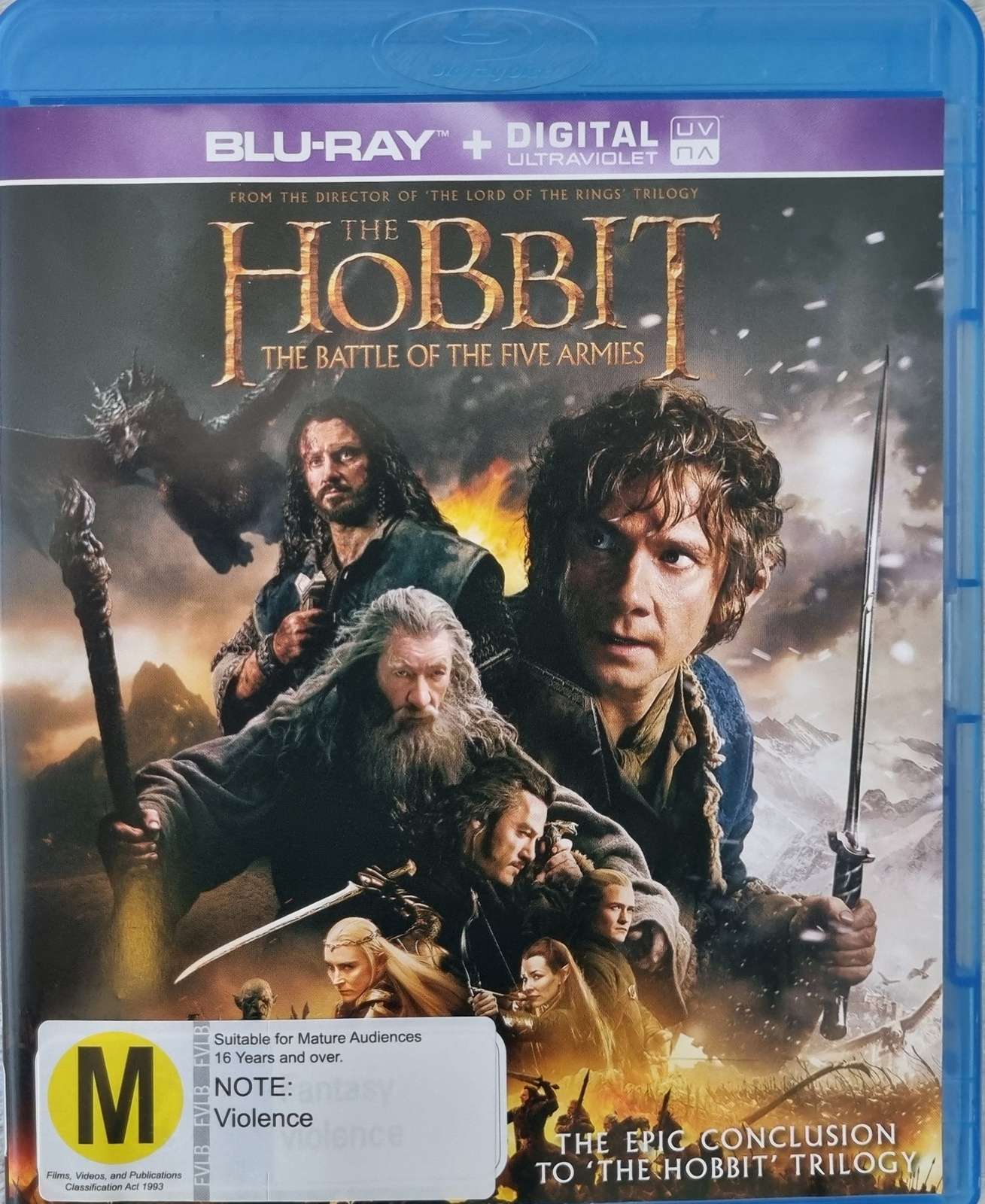 The Hobbit The Battle of the Five Armies Blu Ray