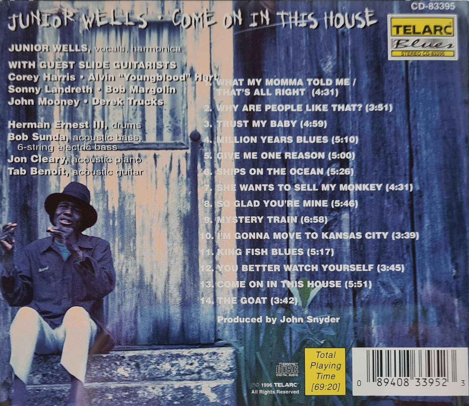 Junior Wells - Come on in this House CD