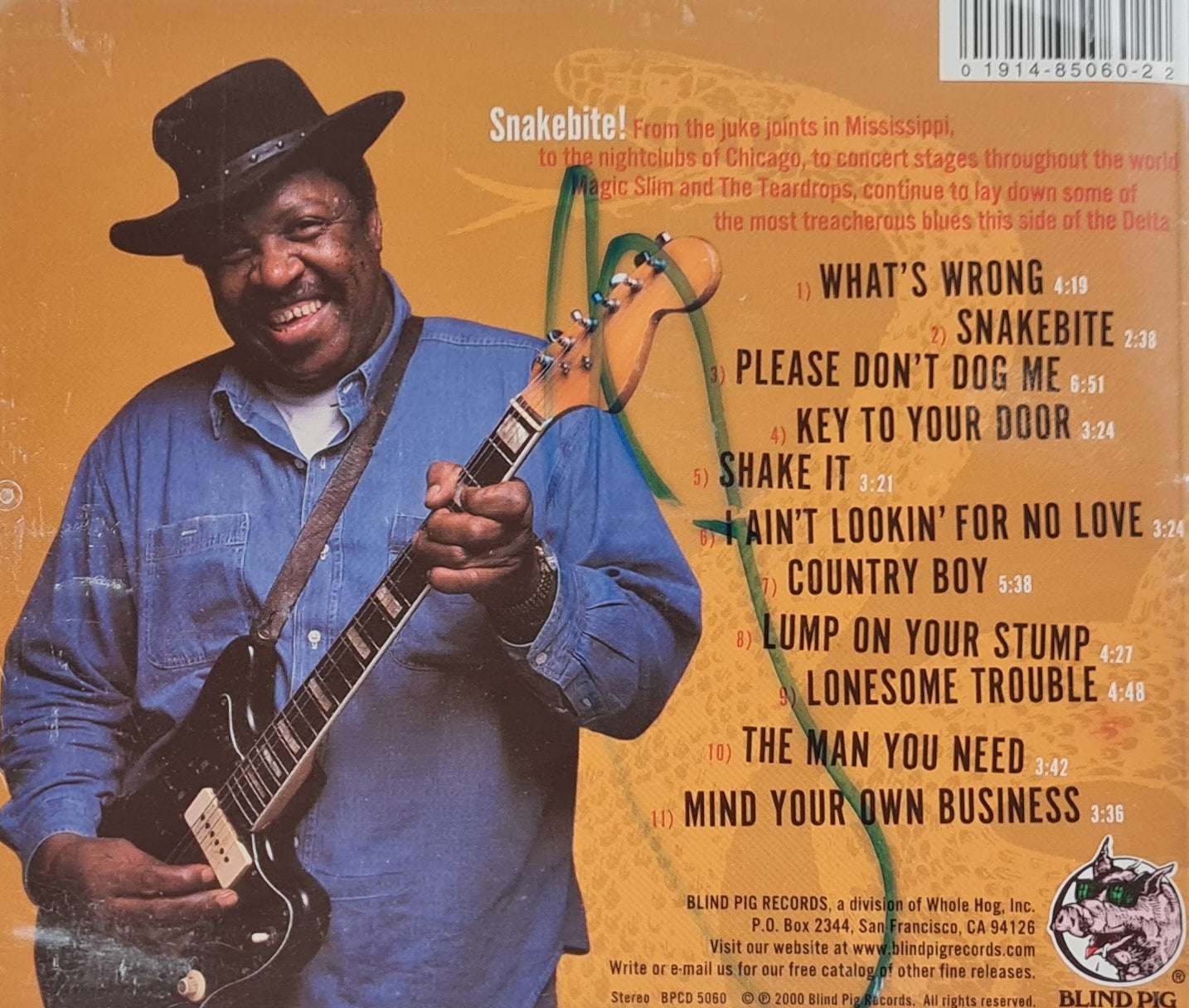 Magic Slim and the Teardrops - Snakebite CD