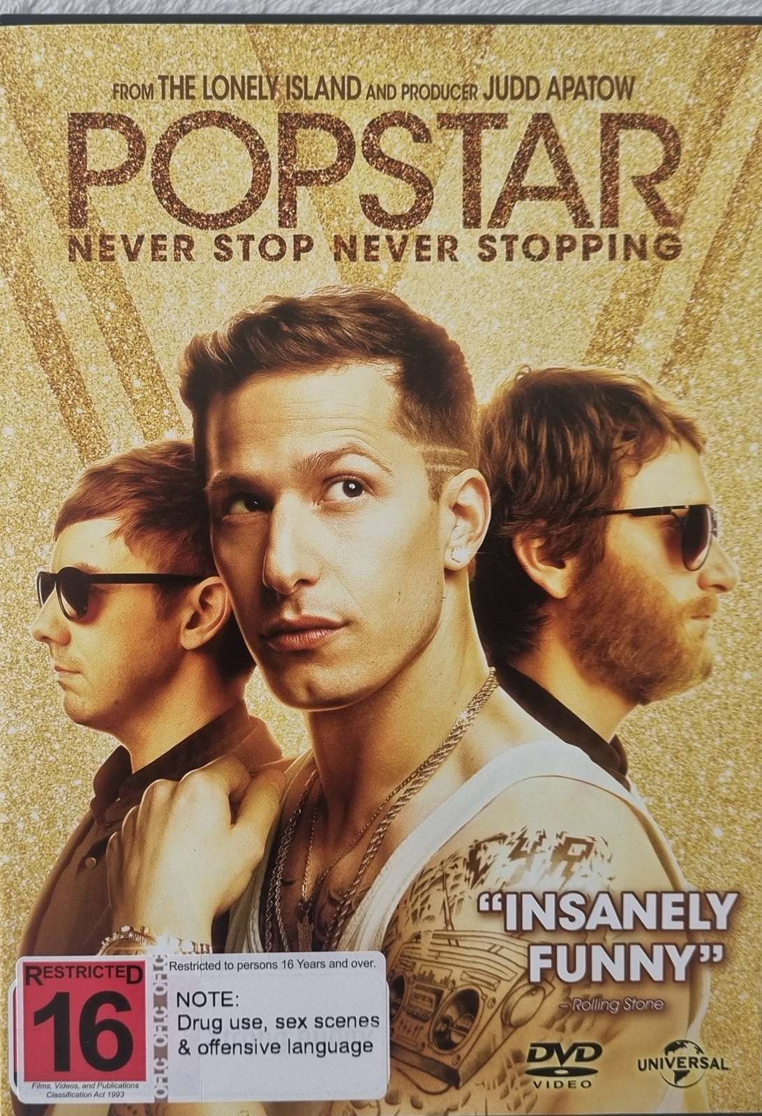 Popstar: Never Stop Stopping DVD