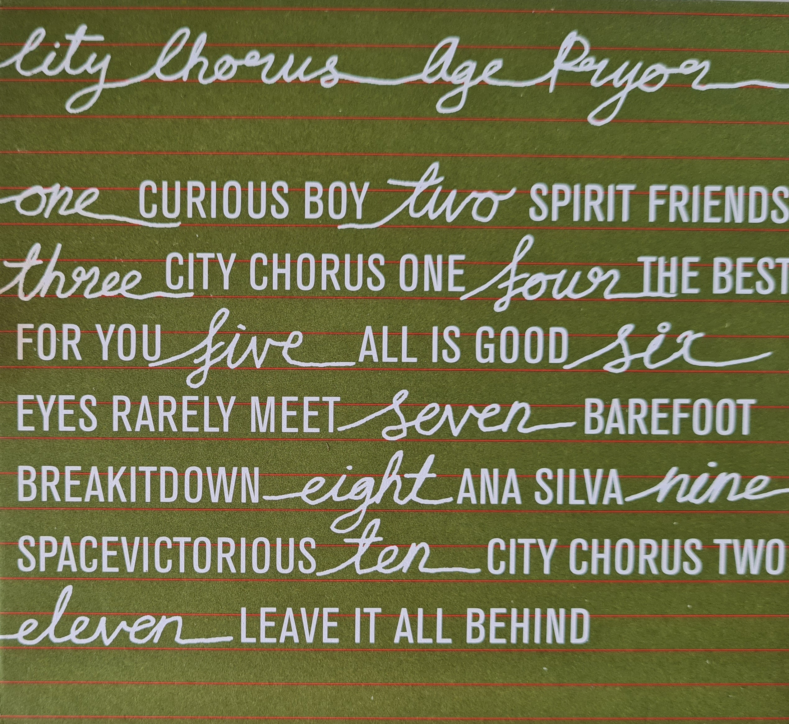 Age Pryor - City Chorus (CD)
